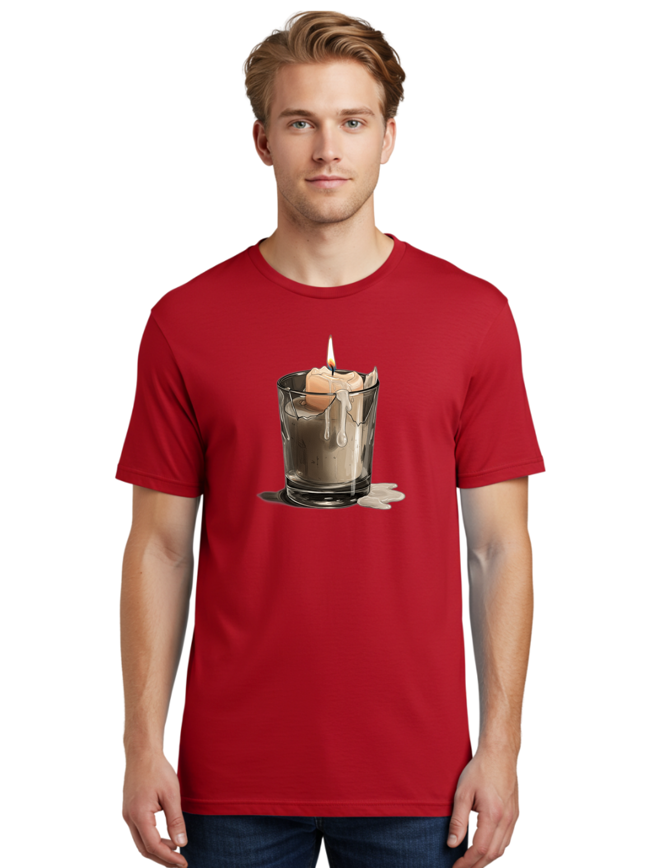 Candle-In-Tumbler Men'S Graphic Tee, 100% Cotton, Comfortable Casual Summer Wear, Machine Washable, Vintage Camera, Old Camera, Antique Camera, Black Camera, Classic Photography, Photography Equipment, Nostalgic Device, Film Camera, Camera Art Bao183