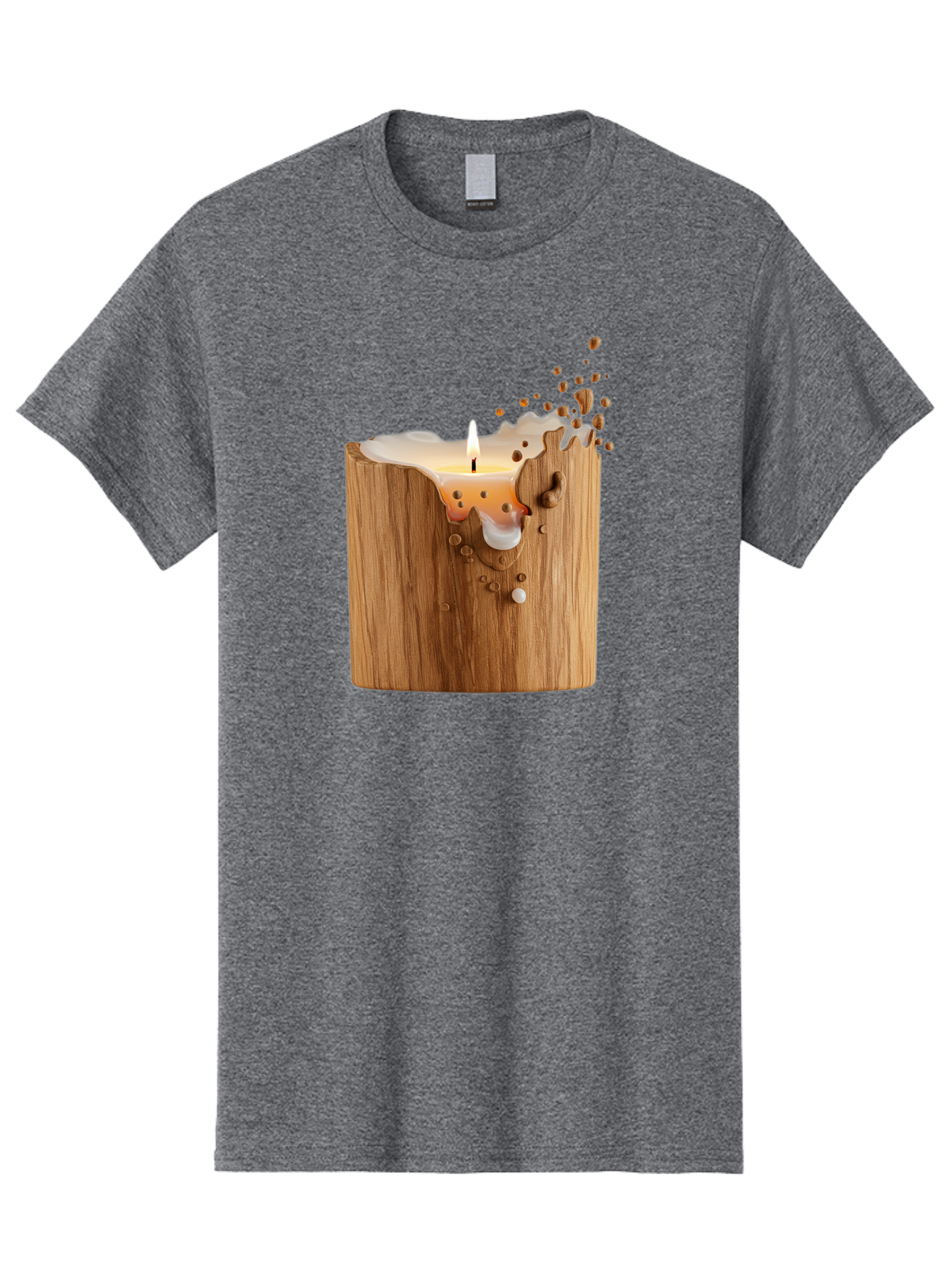 Candle-In-Wood Men'S Graphic Tee, 100% Cotton, Comfortable Casual Summer Wear, Machine Washable, Vintage Camera, Old Camera, Antique Camera, Black Camera, Classic Photography, Photography Equipment, Nostalgic Device, Film Camera, Camera Art Bao184