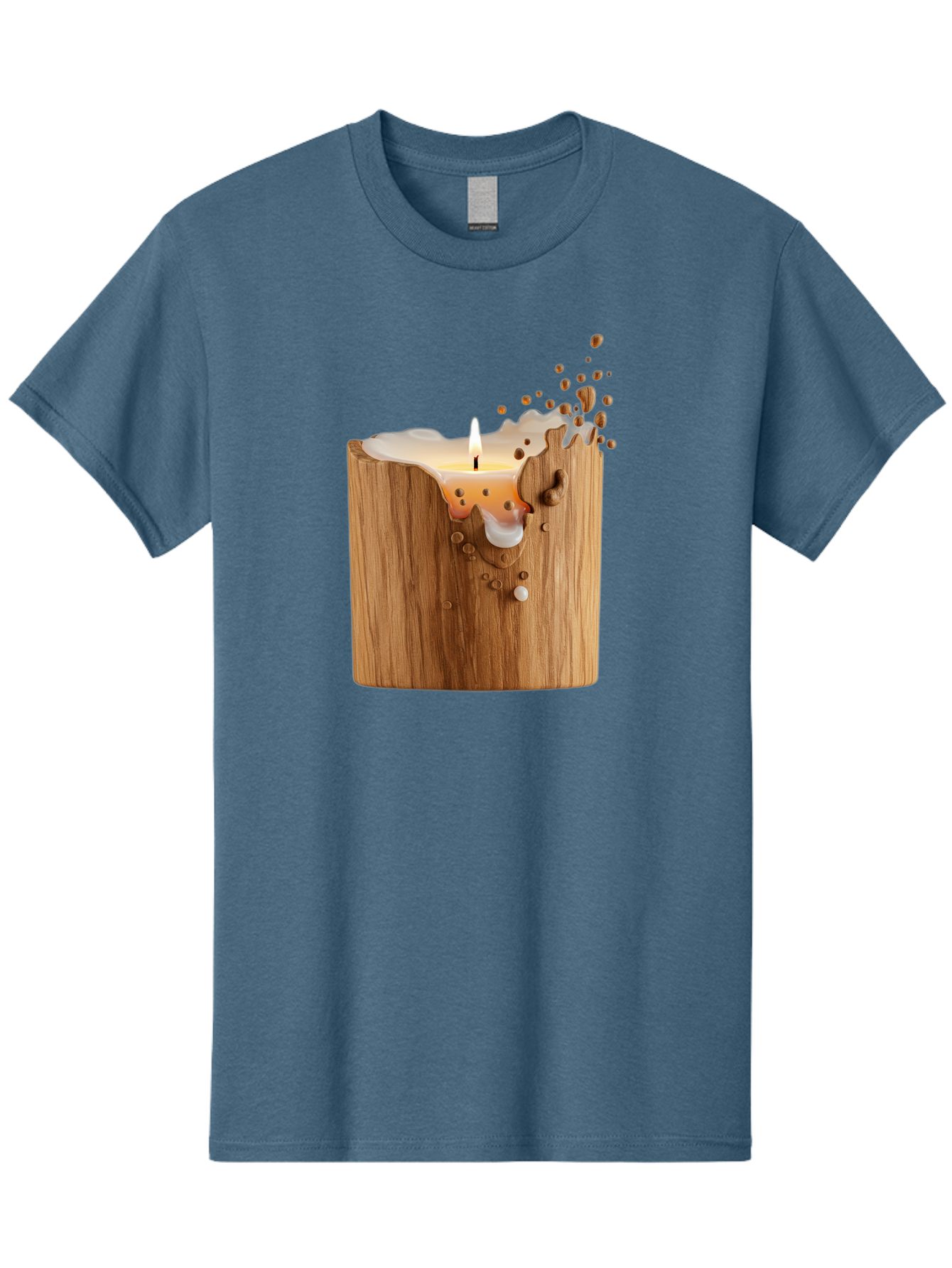 Candle-In-Wood Men'S Graphic Tee, 100% Cotton, Comfortable Casual Summer Wear, Machine Washable, Vintage Camera, Old Camera, Antique Camera, Black Camera, Classic Photography, Photography Equipment, Nostalgic Device, Film Camera, Camera Art Bao184