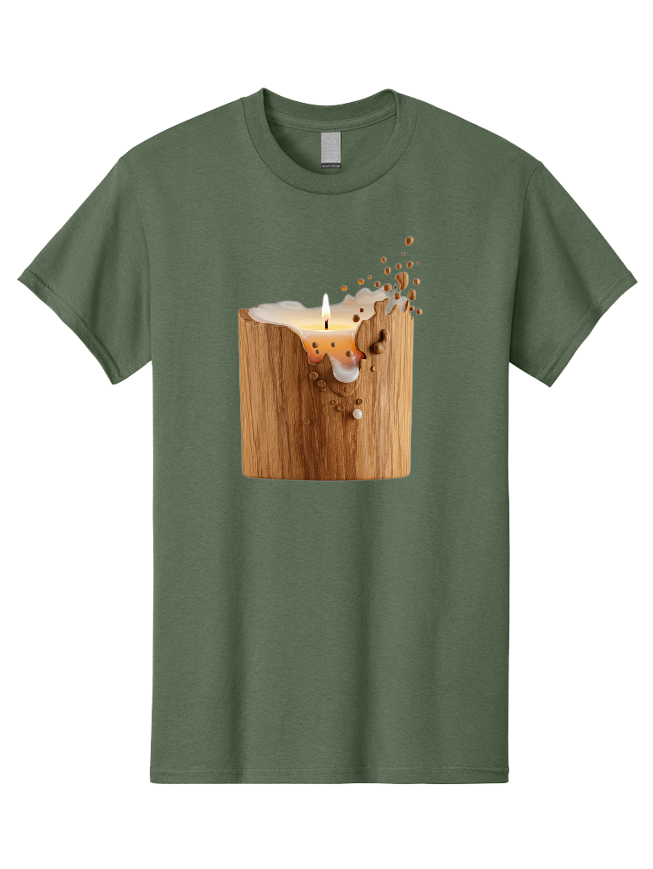 Candle-In-Wood Men'S Graphic Tee, 100% Cotton, Comfortable Casual Summer Wear, Machine Washable, Vintage Camera, Old Camera, Antique Camera, Black Camera, Classic Photography, Photography Equipment, Nostalgic Device, Film Camera, Camera Art Bao184