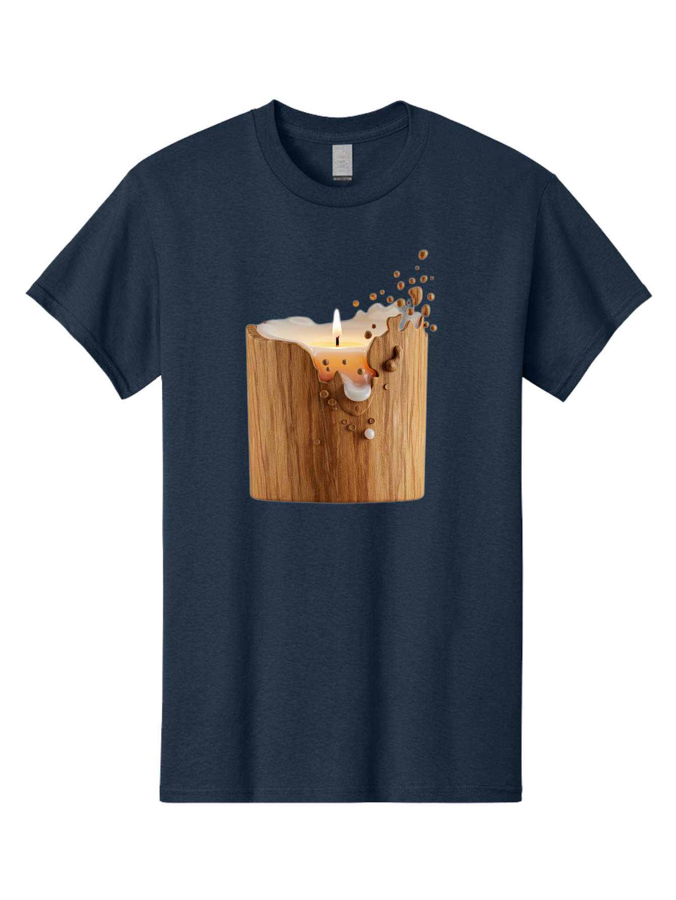 Candle-In-Wood Men'S Graphic Tee, 100% Cotton, Comfortable Casual Summer Wear, Machine Washable, Vintage Camera, Old Camera, Antique Camera, Black Camera, Classic Photography, Photography Equipment, Nostalgic Device, Film Camera, Camera Art Bao184