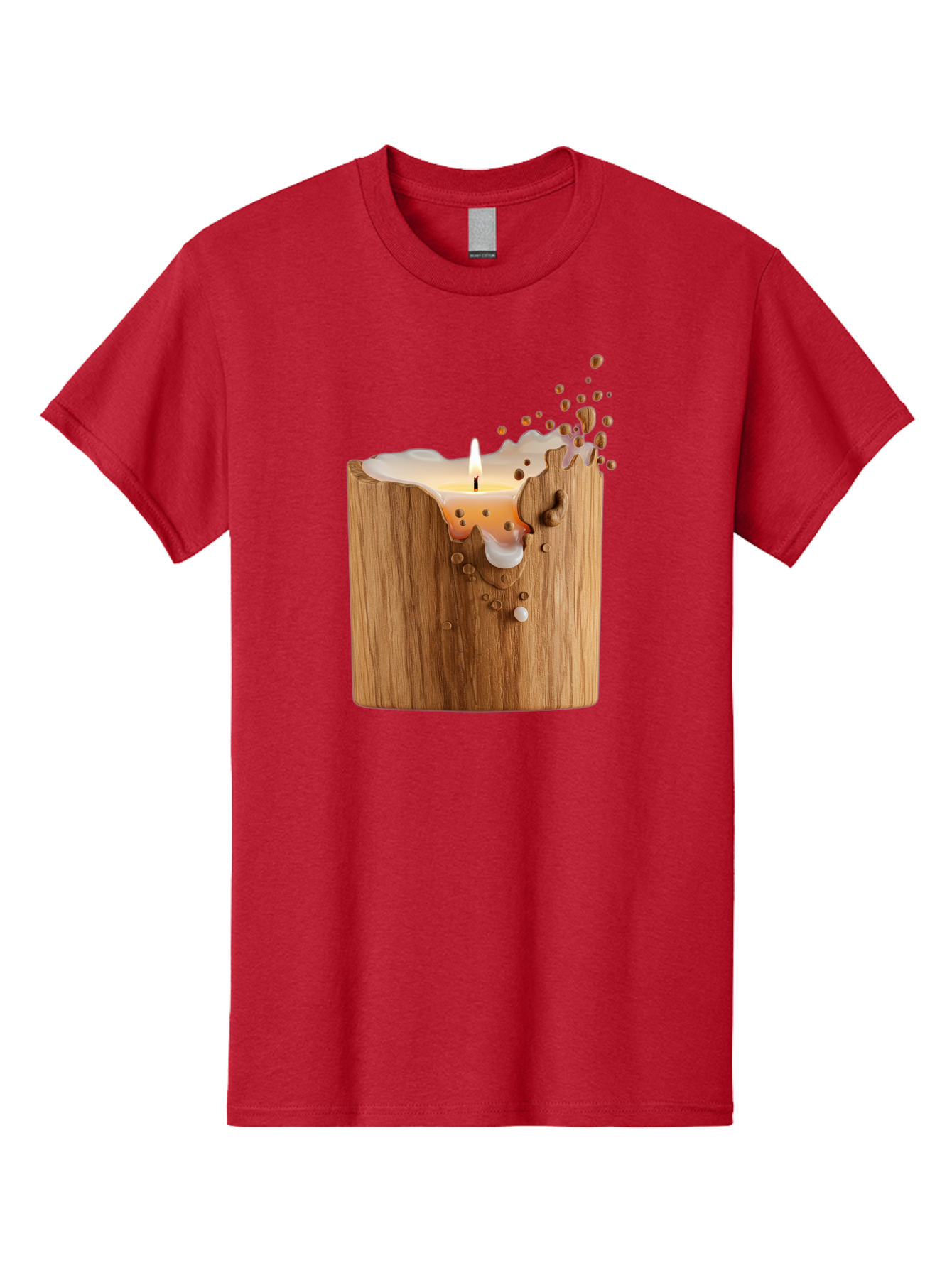 Candle-In-Wood Men'S Graphic Tee, 100% Cotton, Comfortable Casual Summer Wear, Machine Washable, Vintage Camera, Old Camera, Antique Camera, Black Camera, Classic Photography, Photography Equipment, Nostalgic Device, Film Camera, Camera Art Bao184