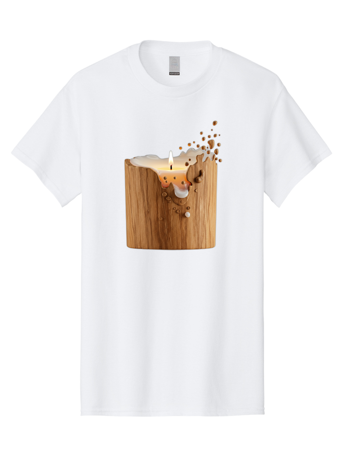 Candle-In-Wood Men'S Graphic Tee, 100% Cotton, Comfortable Casual Summer Wear, Machine Washable, Vintage Camera, Old Camera, Antique Camera, Black Camera, Classic Photography, Photography Equipment, Nostalgic Device, Film Camera, Camera Art Bao184