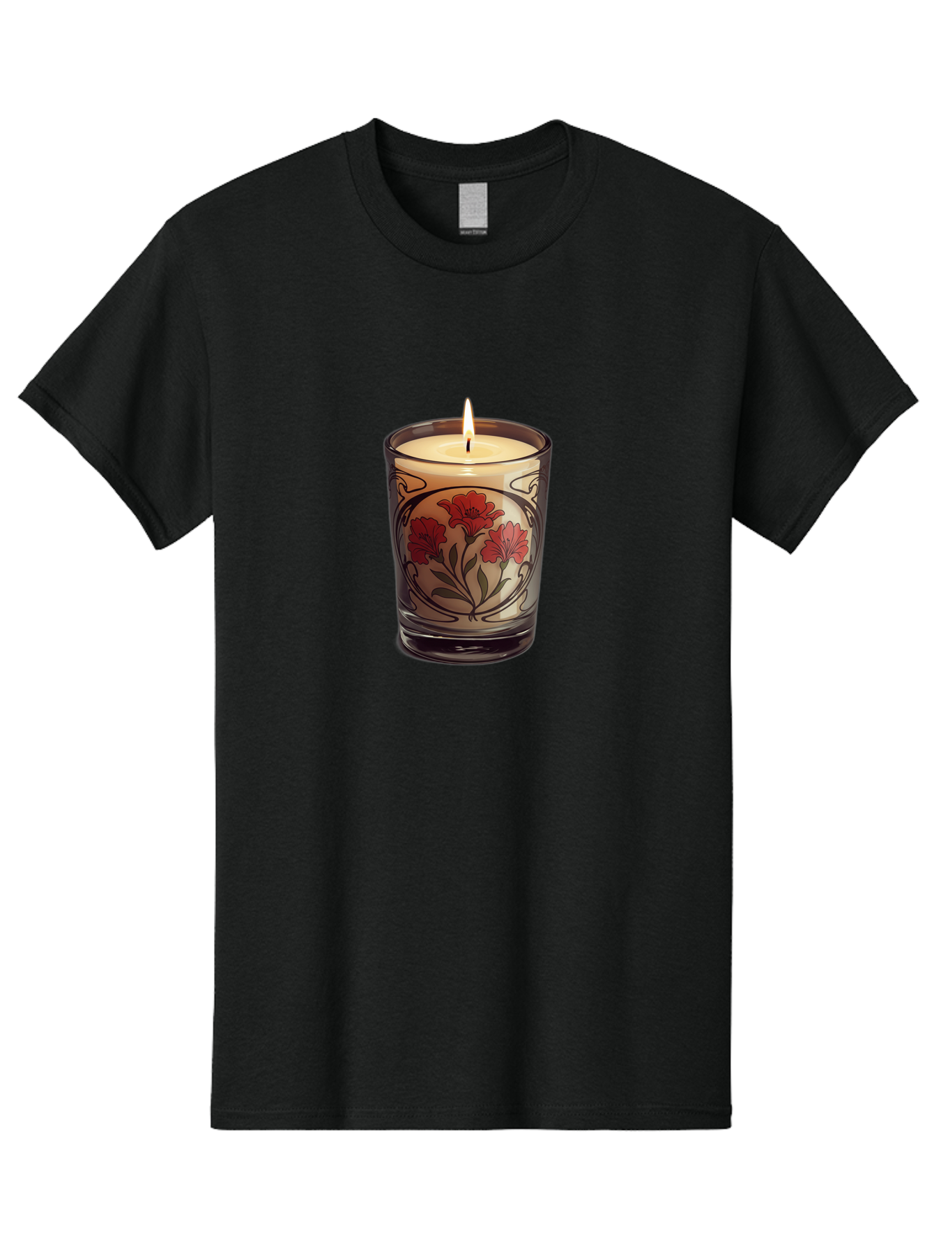 Candle-With-Red-Flowers Men'S Graphic Tee, 100% Cotton, Comfortable Casual Summer Wear, Machine Washable, Vintage Camera, Old Camera, Antique Camera, Black Camera, Classic Photography, Photography Equipment, Nostalgic Device, Film Camera, Bao185