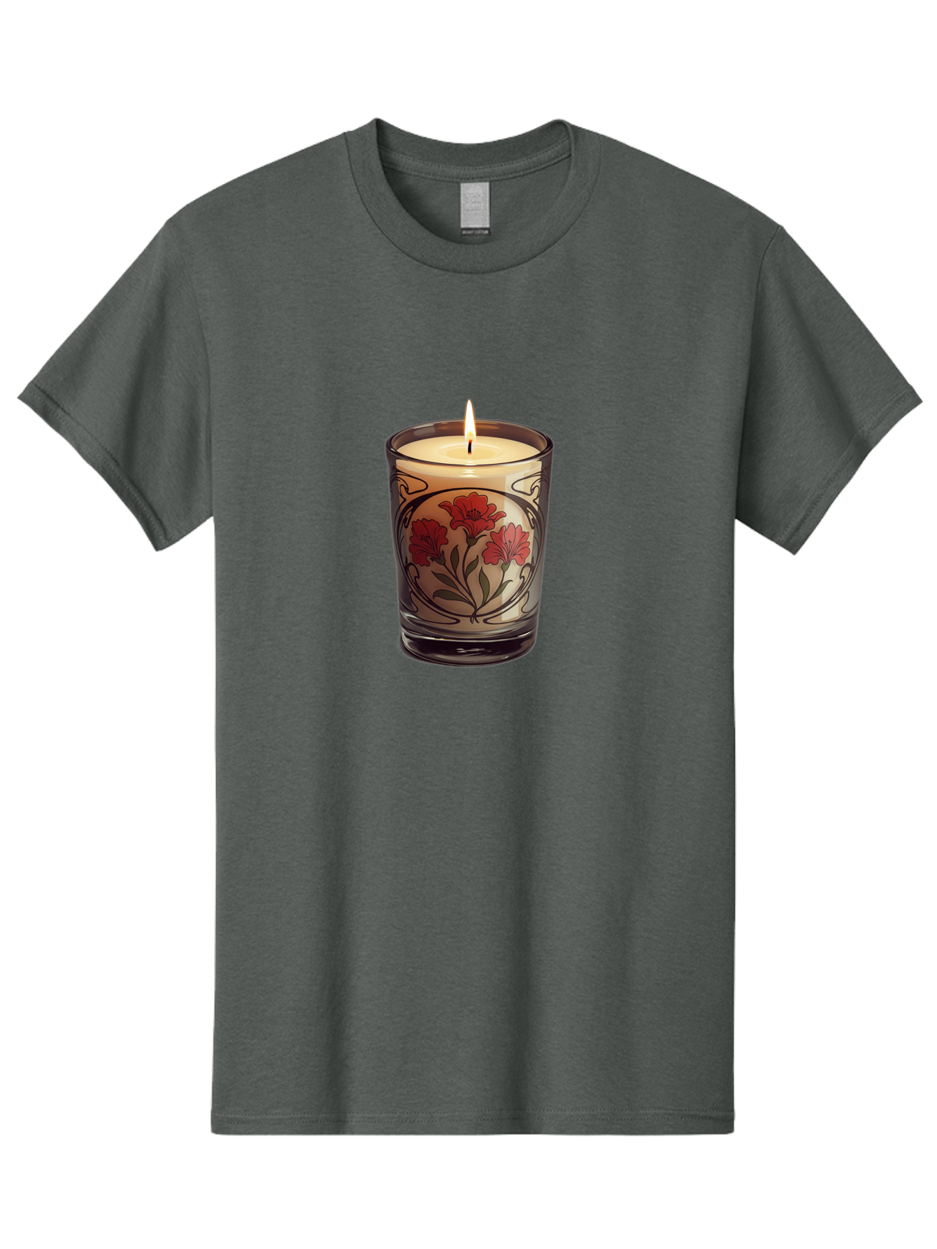 Candle-With-Red-Flowers Men'S Graphic Tee, 100% Cotton, Comfortable Casual Summer Wear, Machine Washable, Vintage Camera, Old Camera, Antique Camera, Black Camera, Classic Photography, Photography Equipment, Nostalgic Device, Film Camera, Bao185