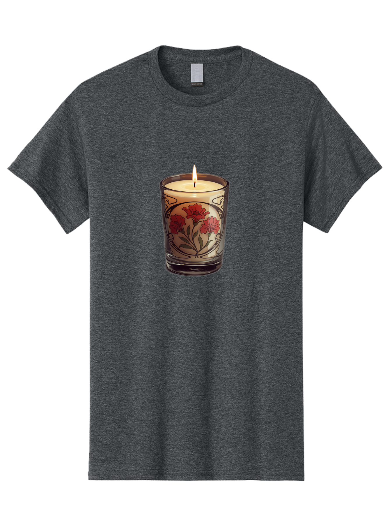 Candle-With-Red-Flowers Men'S Graphic Tee, 100% Cotton, Comfortable Casual Summer Wear, Machine Washable, Vintage Camera, Old Camera, Antique Camera, Black Camera, Classic Photography, Photography Equipment, Nostalgic Device, Film Camera, Bao185