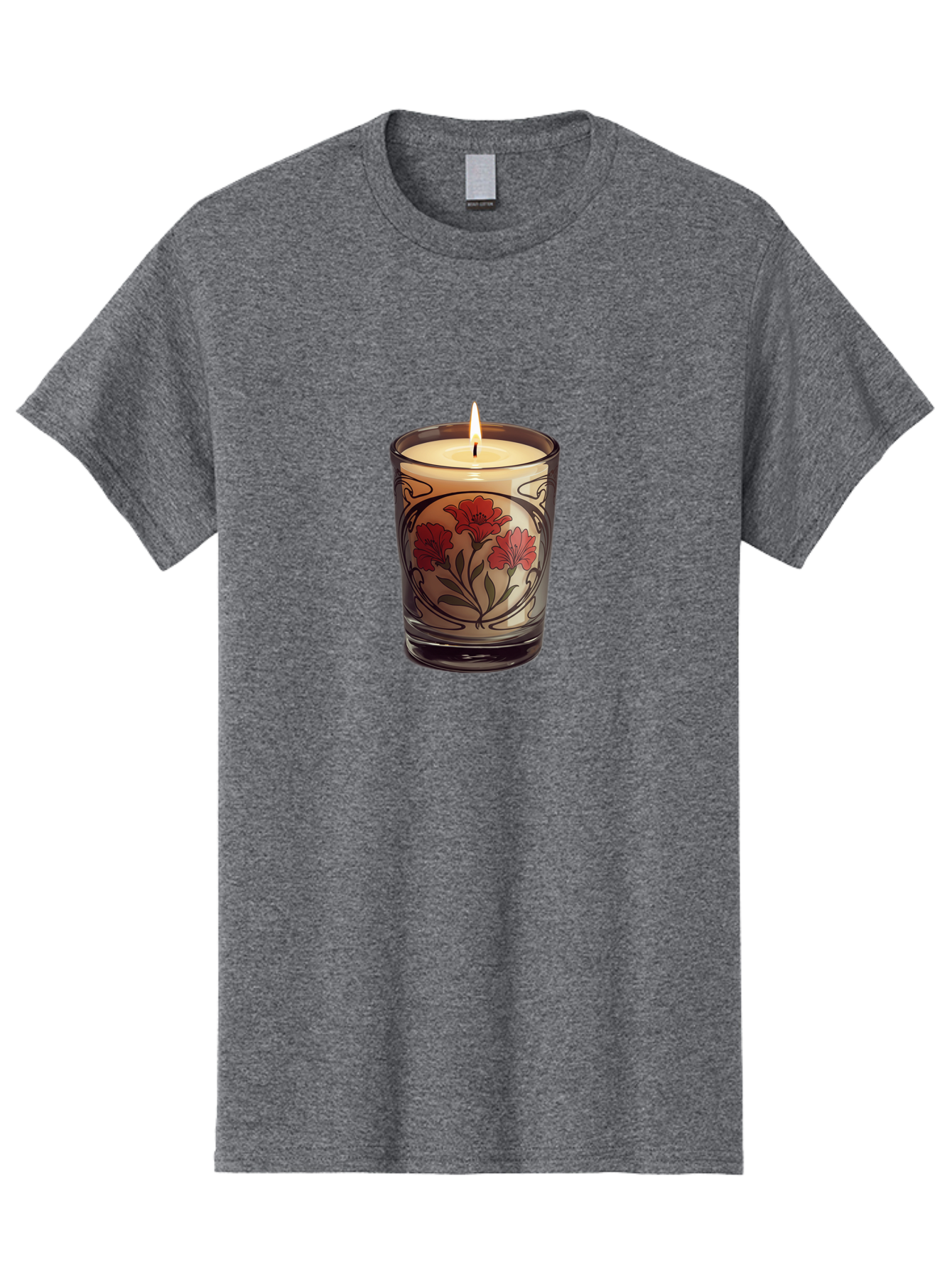 Candle-With-Red-Flowers Men'S Graphic Tee, 100% Cotton, Comfortable Casual Summer Wear, Machine Washable, Vintage Camera, Old Camera, Antique Camera, Black Camera, Classic Photography, Photography Equipment, Nostalgic Device, Film Camera, Bao185