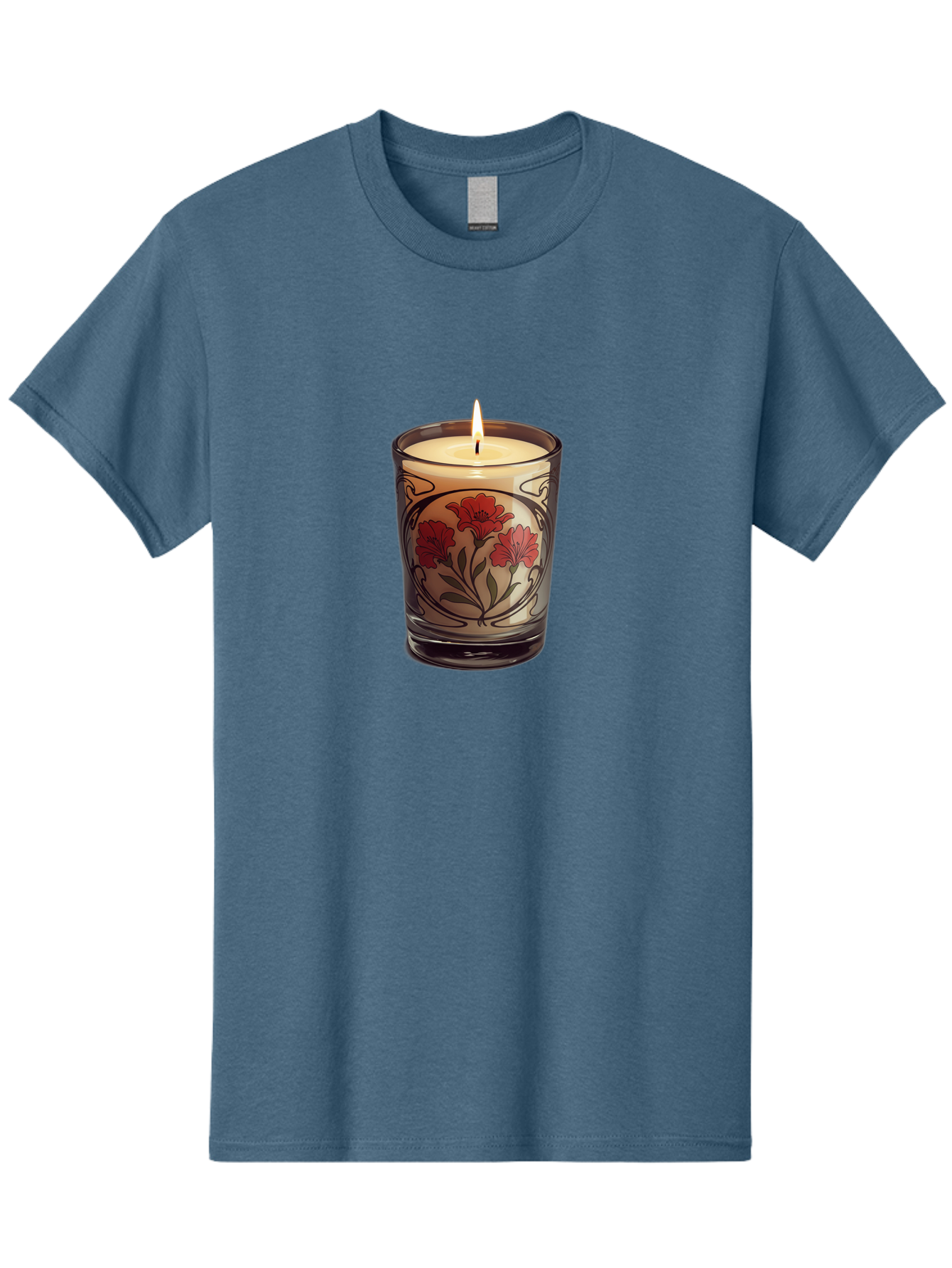 Candle-With-Red-Flowers Men'S Graphic Tee, 100% Cotton, Comfortable Casual Summer Wear, Machine Washable, Vintage Camera, Old Camera, Antique Camera, Black Camera, Classic Photography, Photography Equipment, Nostalgic Device, Film Camera, Bao185