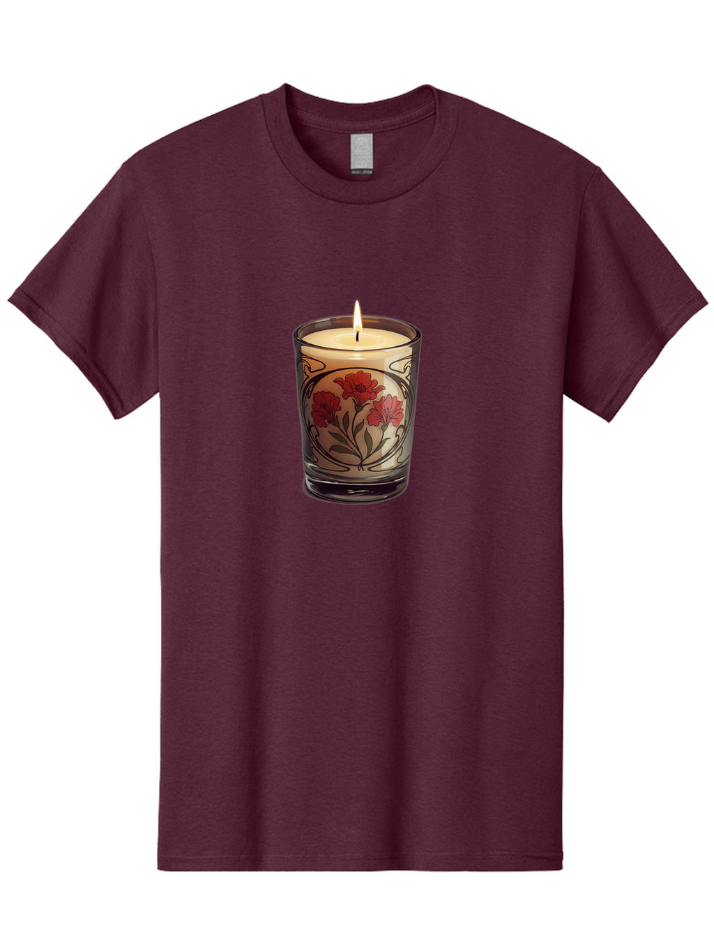 Candle-With-Red-Flowers Men'S Graphic Tee, 100% Cotton, Comfortable Casual Summer Wear, Machine Washable, Vintage Camera, Old Camera, Antique Camera, Black Camera, Classic Photography, Photography Equipment, Nostalgic Device, Film Camera, Bao185