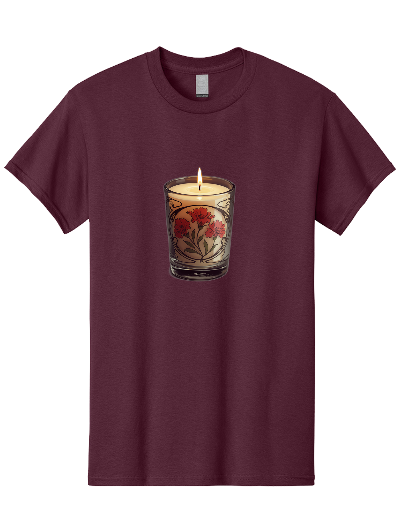 Candle-With-Red-Flowers Men'S Graphic Tee, 100% Cotton, Comfortable Casual Summer Wear, Machine Washable, Vintage Camera, Old Camera, Antique Camera, Black Camera, Classic Photography, Photography Equipment, Nostalgic Device, Film Camera, Bao185