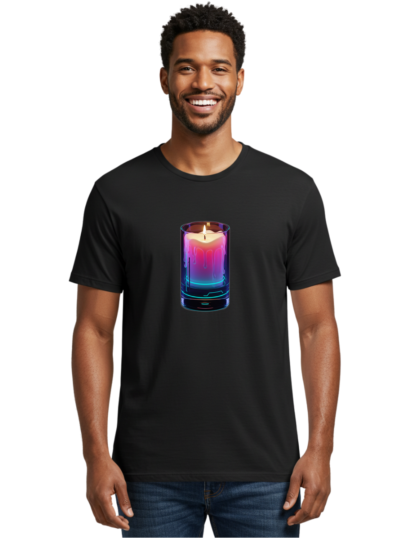 Candle Men'S Graphic Tee, 100% Cotton, Comfortable Casual Summer Wear, Machine Washable, Vintage Camera, Old Camera, Antique Camera, Black Camera, Classic Photography, Photography Equipment, Nostalgic Device, Film Camera, Camera Art Bao186