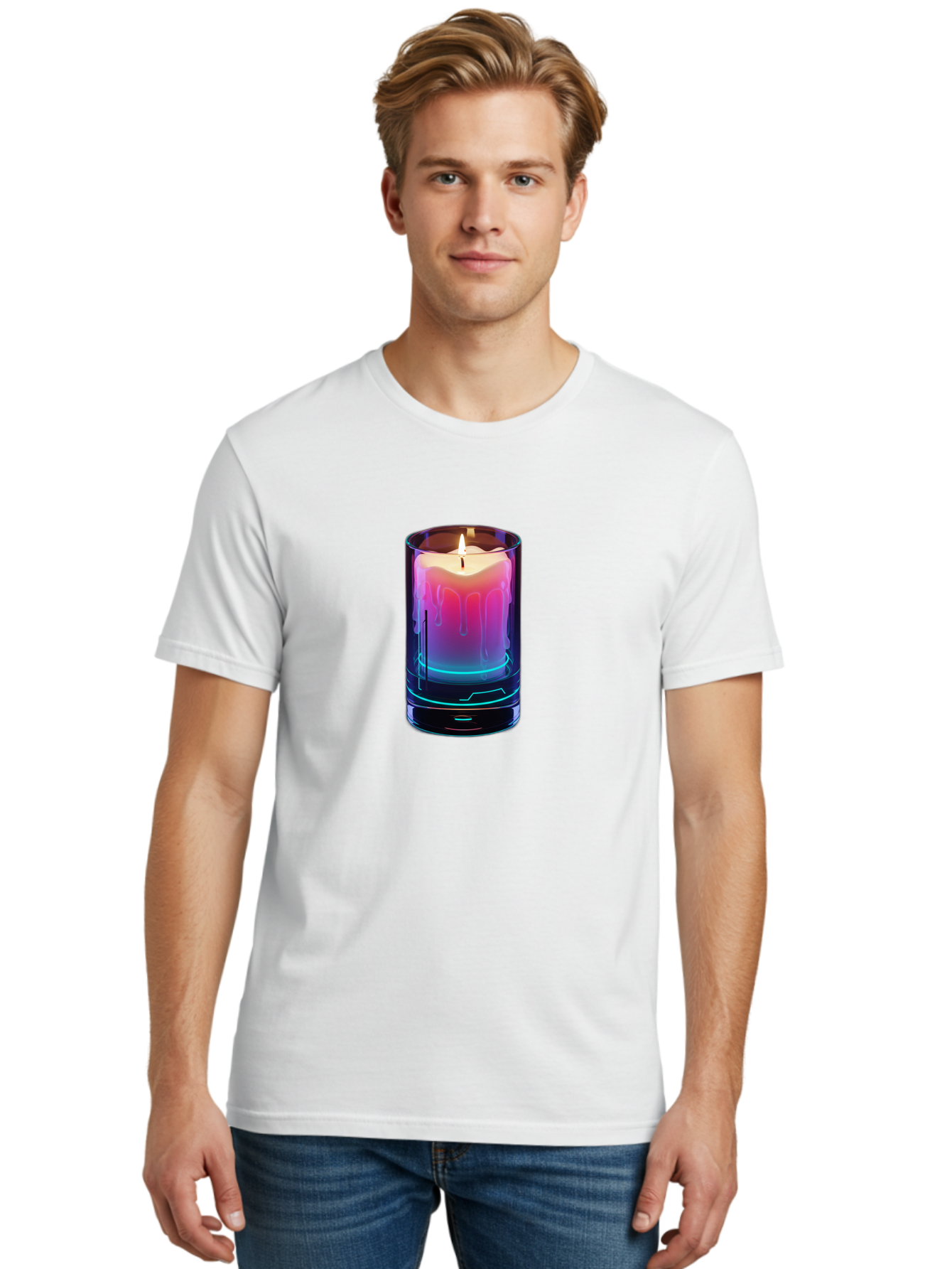 Candle Men'S Graphic Tee, 100% Cotton, Comfortable Casual Summer Wear, Machine Washable, Vintage Camera, Old Camera, Antique Camera, Black Camera, Classic Photography, Photography Equipment, Nostalgic Device, Film Camera, Camera Art Bao186