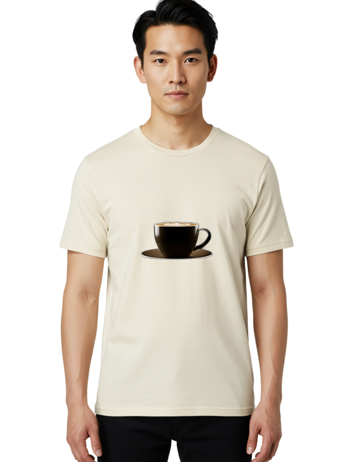 Cappuccino Men'S Graphic Tee, 100% Cotton, Comfortable Casual Summer Wear, Machine Washable, Vintage Camera, Old Camera, Antique Camera, Black Camera, Classic Photography, Photography Equipment, Nostalgic Device, Film Camera, Camera Art Bao188