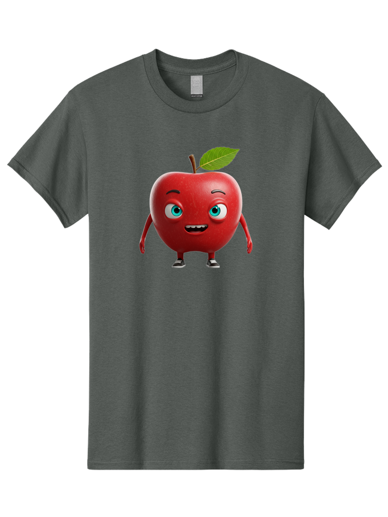 Cartoon-Apple-Character Men'S Graphic Tee, 100% Cotton, Comfortable Casual Summer Wear, Machine Washable, Vintage Camera, Old Camera, Antique Camera, Black Camera, Classic Photography, Photography Equipment, Nostalgic Device, Film Camera, Bao189