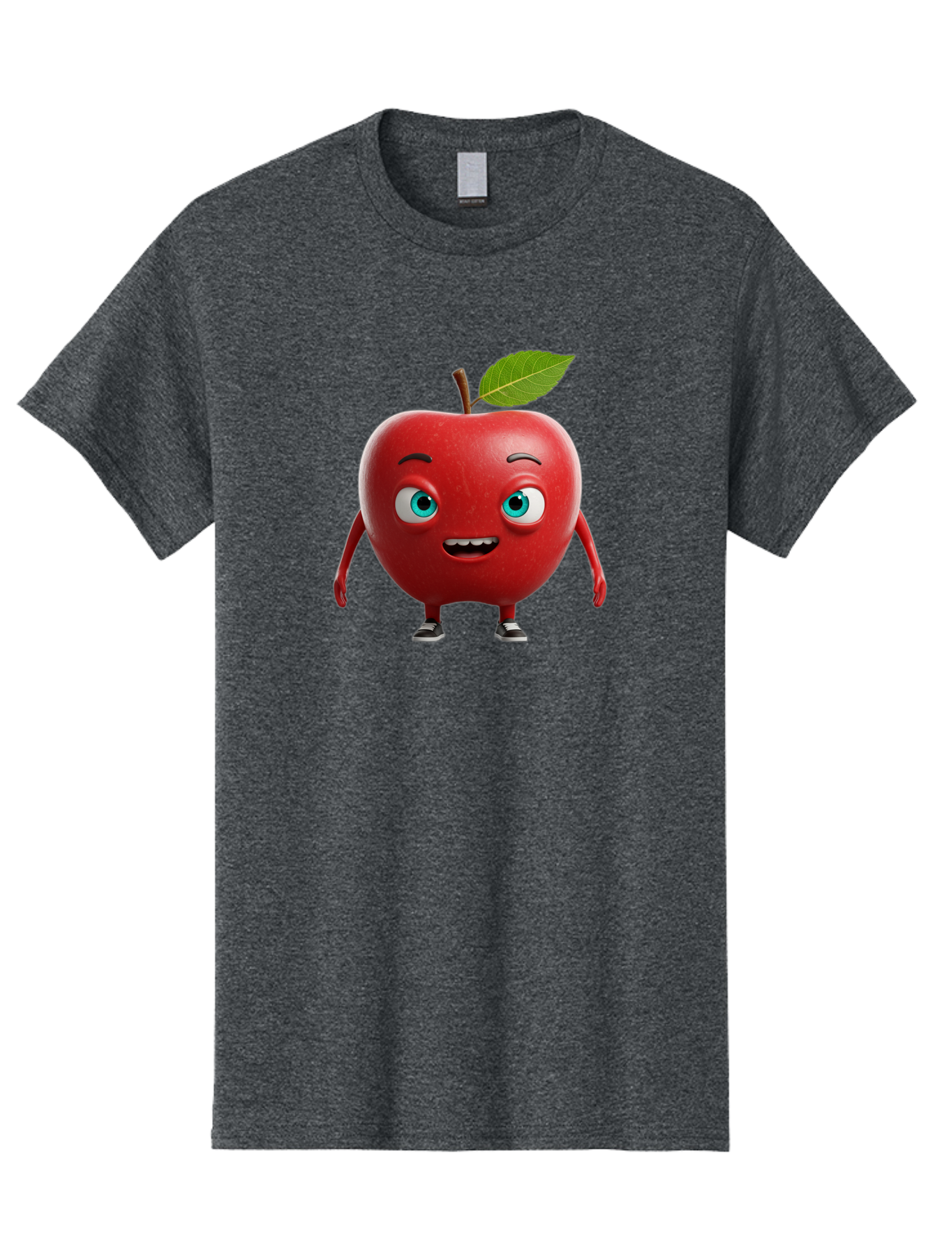 Cartoon-Apple-Character Men'S Graphic Tee, 100% Cotton, Comfortable Casual Summer Wear, Machine Washable, Vintage Camera, Old Camera, Antique Camera, Black Camera, Classic Photography, Photography Equipment, Nostalgic Device, Film Camera, Bao189