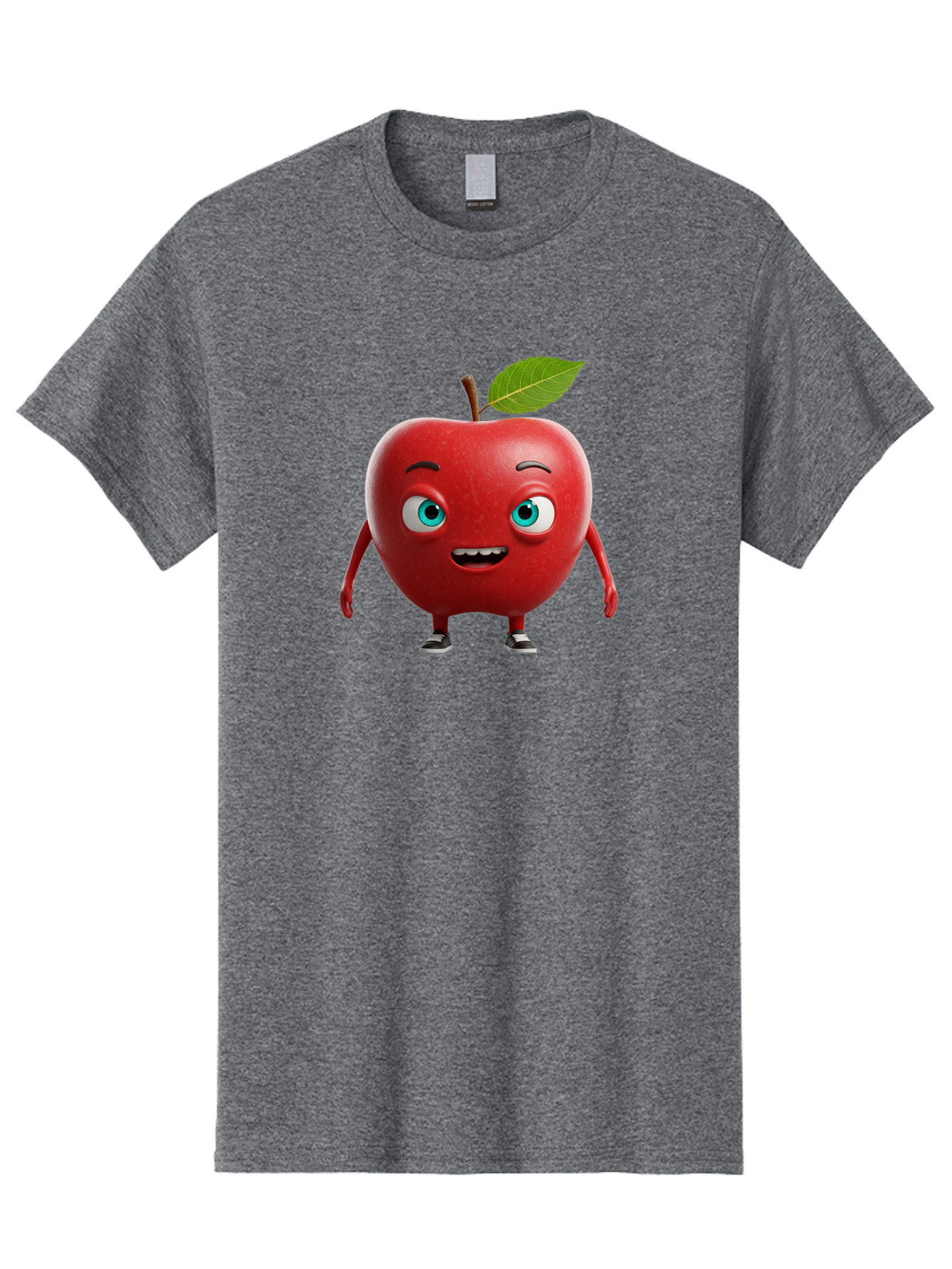 Cartoon-Apple-Character Men'S Graphic Tee, 100% Cotton, Comfortable Casual Summer Wear, Machine Washable, Vintage Camera, Old Camera, Antique Camera, Black Camera, Classic Photography, Photography Equipment, Nostalgic Device, Film Camera, Bao189