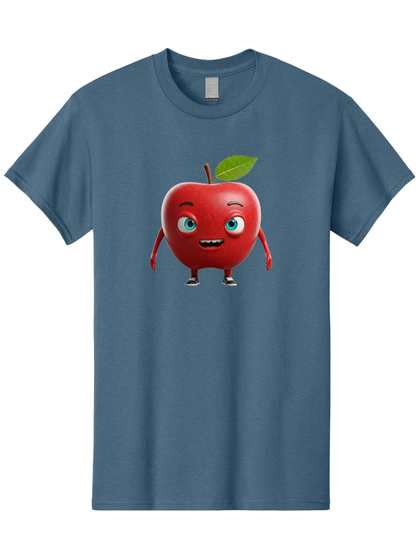 Cartoon-Apple-Character Men'S Graphic Tee, 100% Cotton, Comfortable Casual Summer Wear, Machine Washable, Vintage Camera, Old Camera, Antique Camera, Black Camera, Classic Photography, Photography Equipment, Nostalgic Device, Film Camera, Bao189