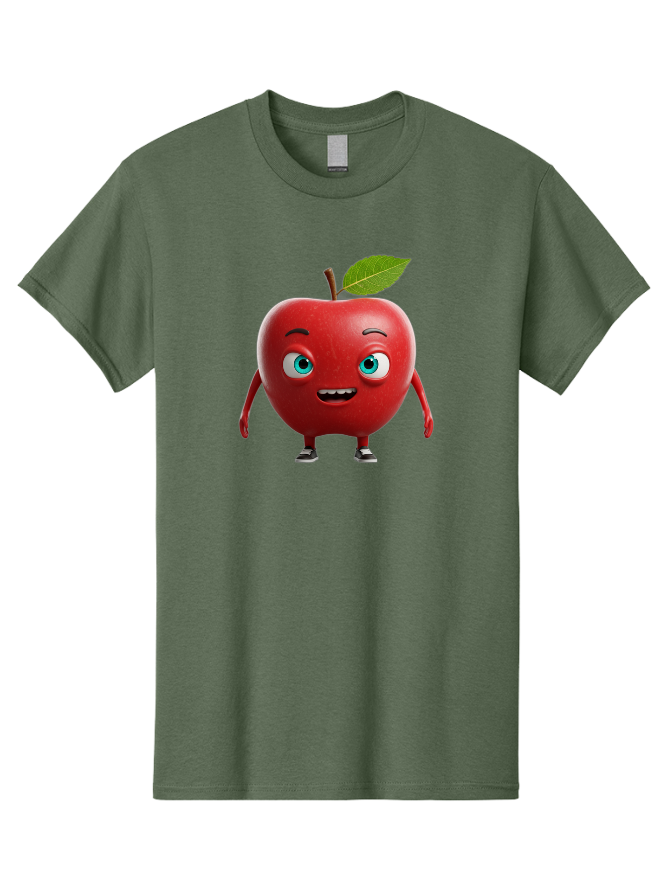 Cartoon-Apple-Character Men'S Graphic Tee, 100% Cotton, Comfortable Casual Summer Wear, Machine Washable, Vintage Camera, Old Camera, Antique Camera, Black Camera, Classic Photography, Photography Equipment, Nostalgic Device, Film Camera, Bao189
