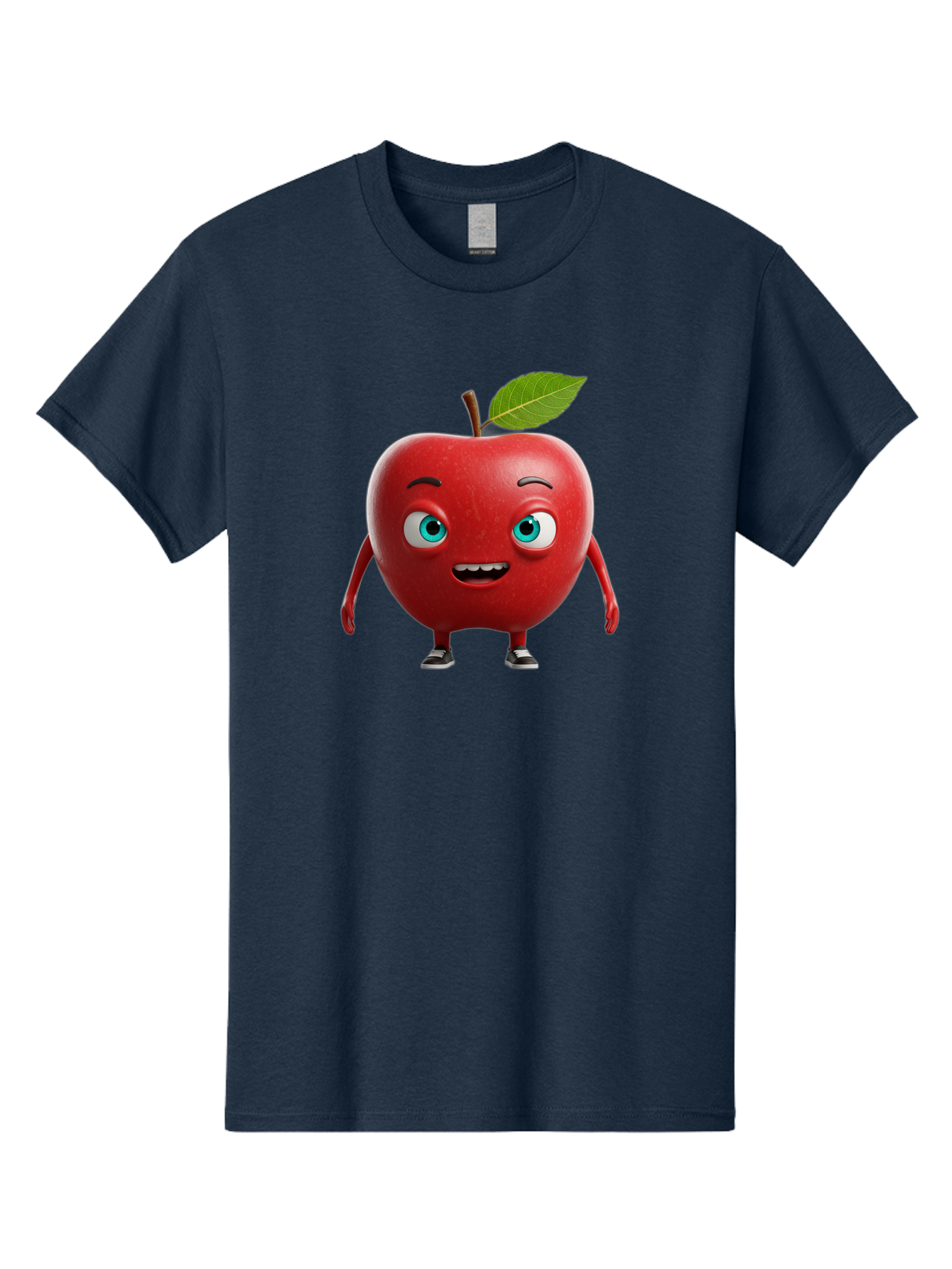 Cartoon-Apple-Character Men'S Graphic Tee, 100% Cotton, Comfortable Casual Summer Wear, Machine Washable, Vintage Camera, Old Camera, Antique Camera, Black Camera, Classic Photography, Photography Equipment, Nostalgic Device, Film Camera, Bao189