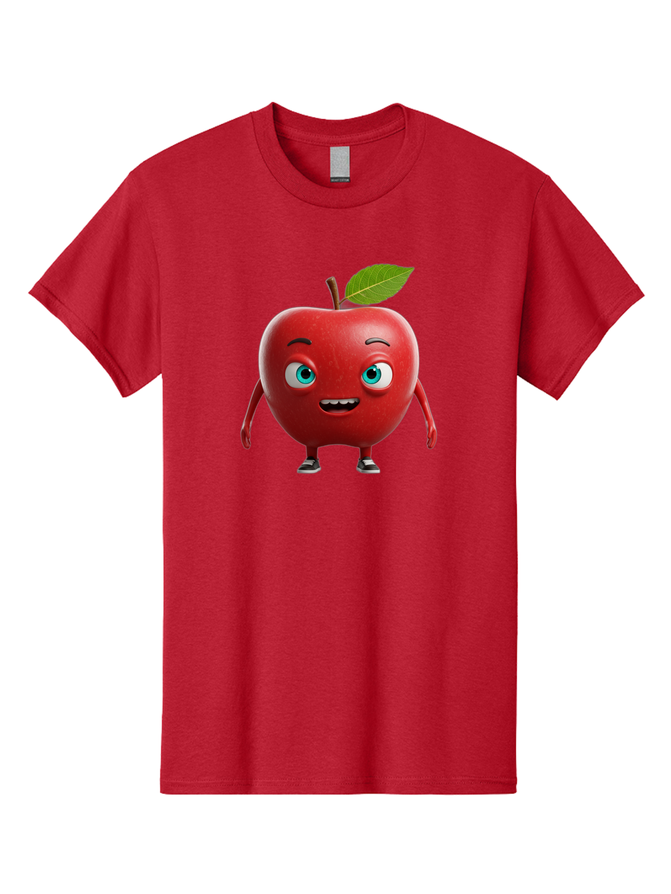 Cartoon-Apple-Character Men'S Graphic Tee, 100% Cotton, Comfortable Casual Summer Wear, Machine Washable, Vintage Camera, Old Camera, Antique Camera, Black Camera, Classic Photography, Photography Equipment, Nostalgic Device, Film Camera, Bao189