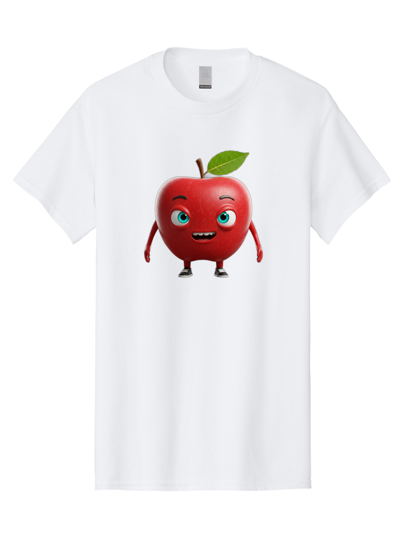 Cartoon-Apple-Character Men'S Graphic Tee, 100% Cotton, Comfortable Casual Summer Wear, Machine Washable, Vintage Camera, Old Camera, Antique Camera, Black Camera, Classic Photography, Photography Equipment, Nostalgic Device, Film Camera, Bao189
