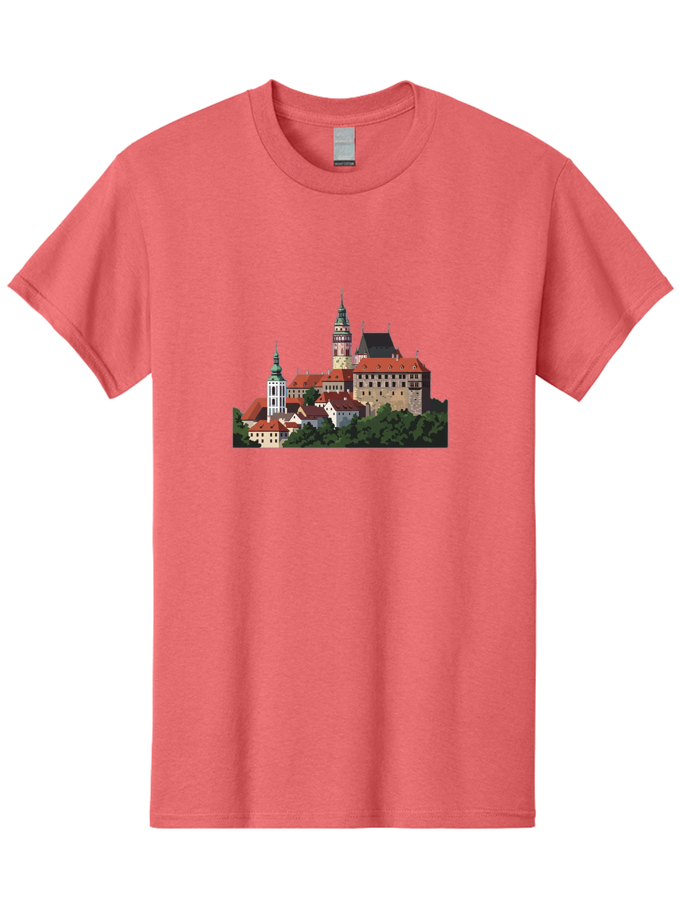 Castle-Illustration Men'S Graphic Tee, 100% Cotton, Comfortable Casual Summer Wear, Machine Washable, Vintage Camera, Old Camera, Antique Camera, Black Camera, Classic Photography, Photography Equipment, Nostalgic Device, Film Camera, Bao192