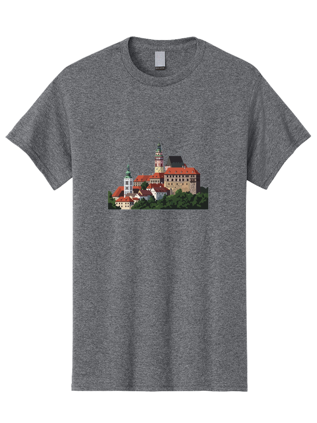 Castle-Illustration Men'S Graphic Tee, 100% Cotton, Comfortable Casual Summer Wear, Machine Washable, Vintage Camera, Old Camera, Antique Camera, Black Camera, Classic Photography, Photography Equipment, Nostalgic Device, Film Camera, Bao192