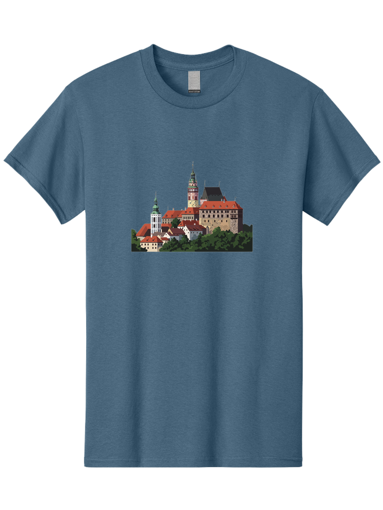 Castle-Illustration Men'S Graphic Tee, 100% Cotton, Comfortable Casual Summer Wear, Machine Washable, Vintage Camera, Old Camera, Antique Camera, Black Camera, Classic Photography, Photography Equipment, Nostalgic Device, Film Camera, Bao192