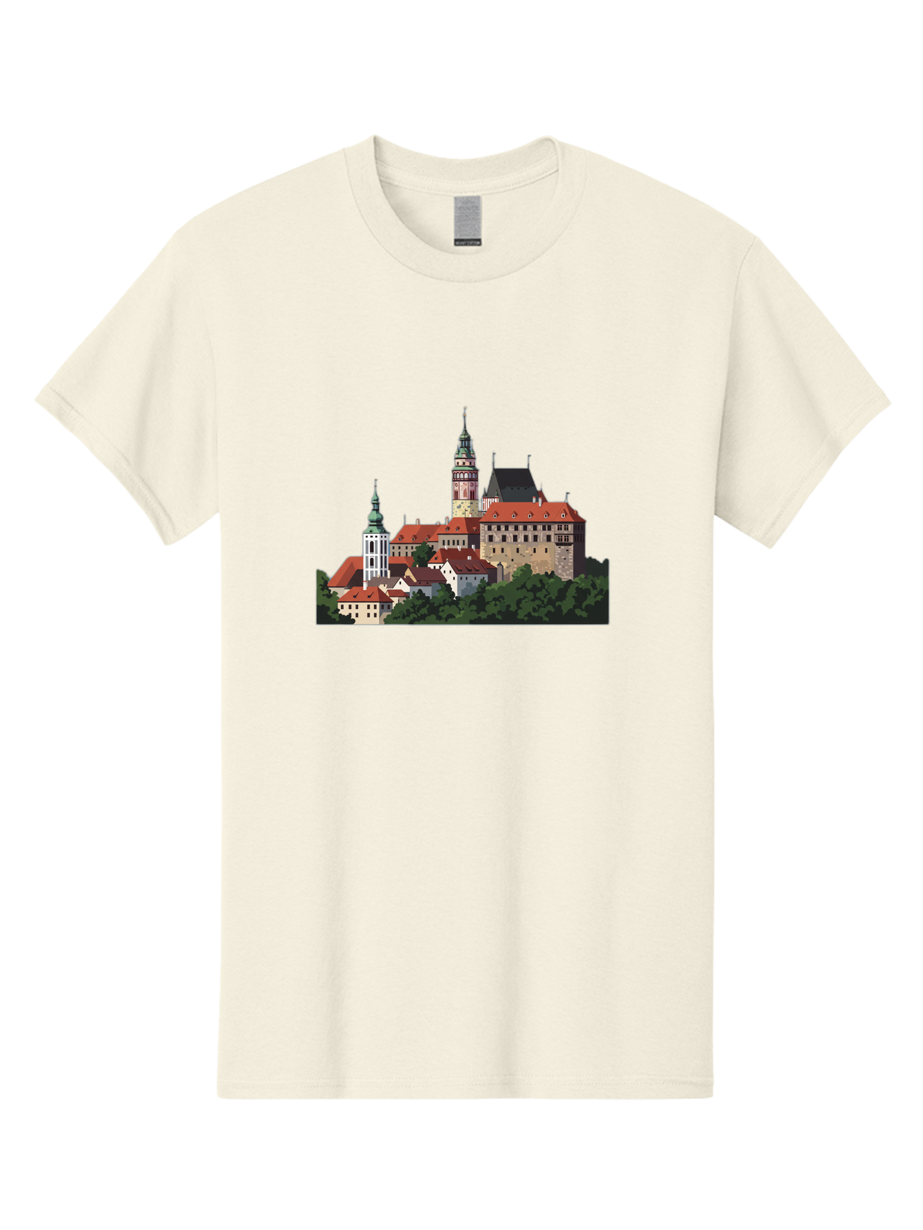 Castle-Illustration Men'S Graphic Tee, 100% Cotton, Comfortable Casual Summer Wear, Machine Washable, Vintage Camera, Old Camera, Antique Camera, Black Camera, Classic Photography, Photography Equipment, Nostalgic Device, Film Camera, Bao192