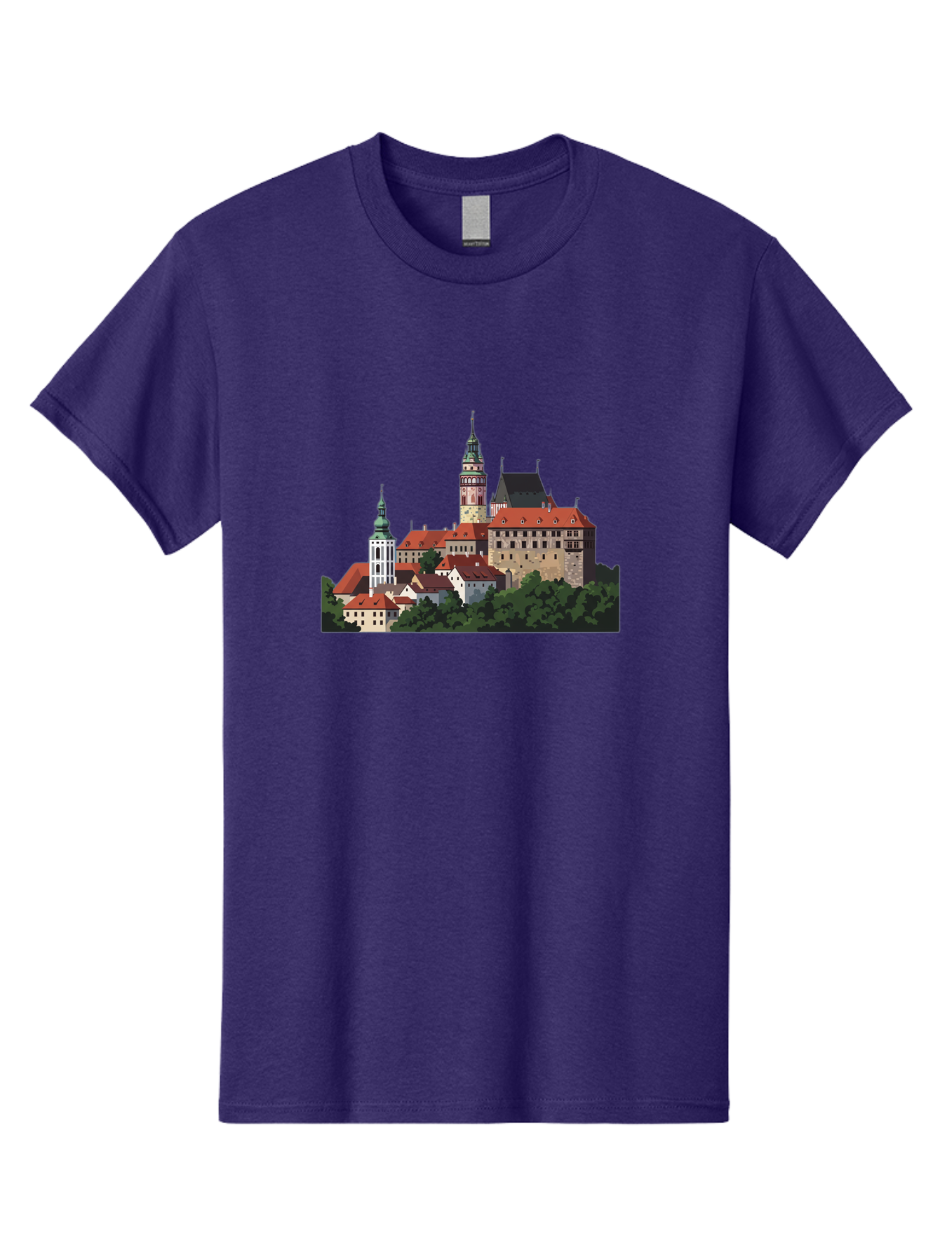 Castle-Illustration Men'S Graphic Tee, 100% Cotton, Comfortable Casual Summer Wear, Machine Washable, Vintage Camera, Old Camera, Antique Camera, Black Camera, Classic Photography, Photography Equipment, Nostalgic Device, Film Camera, Bao192