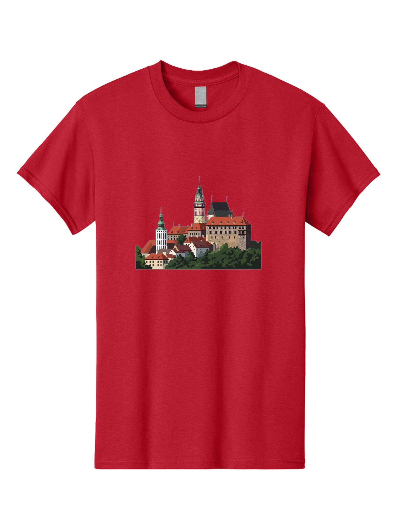 Castle-Illustration Men'S Graphic Tee, 100% Cotton, Comfortable Casual Summer Wear, Machine Washable, Vintage Camera, Old Camera, Antique Camera, Black Camera, Classic Photography, Photography Equipment, Nostalgic Device, Film Camera, Bao192