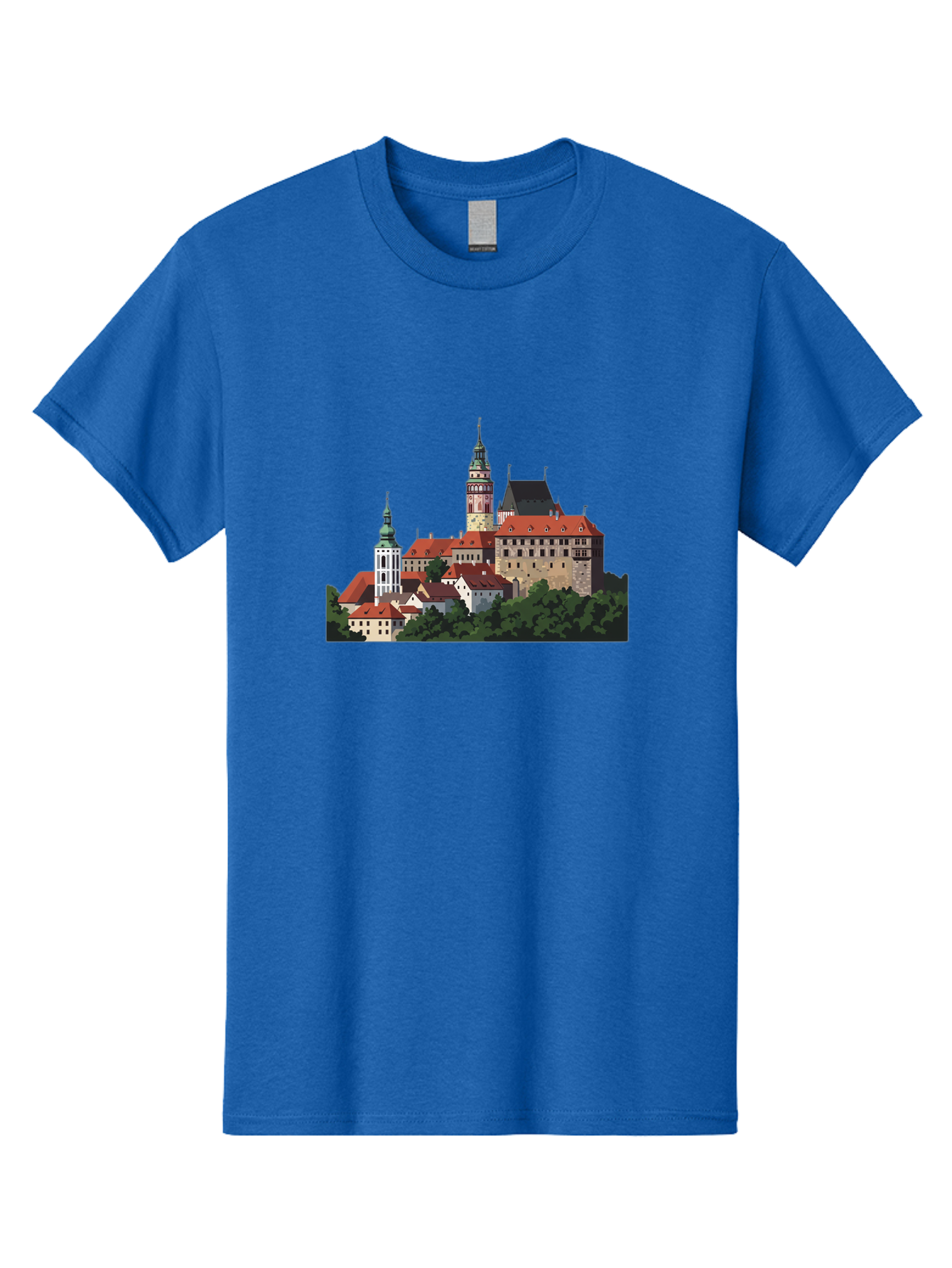 Castle-Illustration Men'S Graphic Tee, 100% Cotton, Comfortable Casual Summer Wear, Machine Washable, Vintage Camera, Old Camera, Antique Camera, Black Camera, Classic Photography, Photography Equipment, Nostalgic Device, Film Camera, Bao192