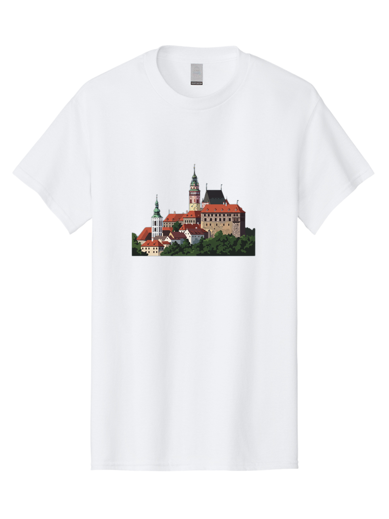 Castle-Illustration Men'S Graphic Tee, 100% Cotton, Comfortable Casual Summer Wear, Machine Washable, Vintage Camera, Old Camera, Antique Camera, Black Camera, Classic Photography, Photography Equipment, Nostalgic Device, Film Camera, Bao192