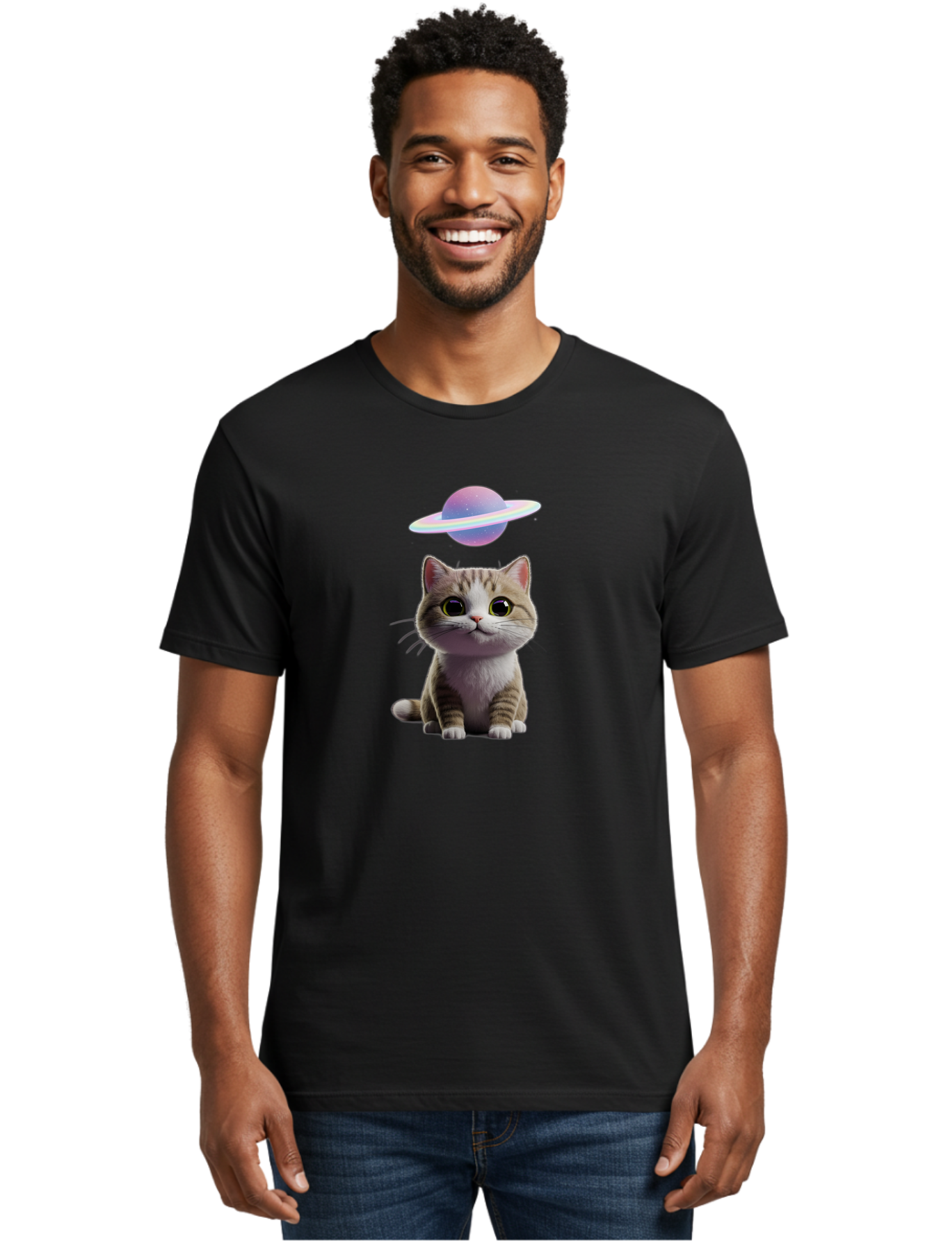Cat-And-Saturn Men'S Graphic Tee, 100% Cotton, Comfortable Casual Summer Wear, Machine Washable, Vintage Camera, Old Camera, Antique Camera, Black Camera, Classic Photography, Photography Equipment, Nostalgic Device, Film Camera, Camera Art Bao193