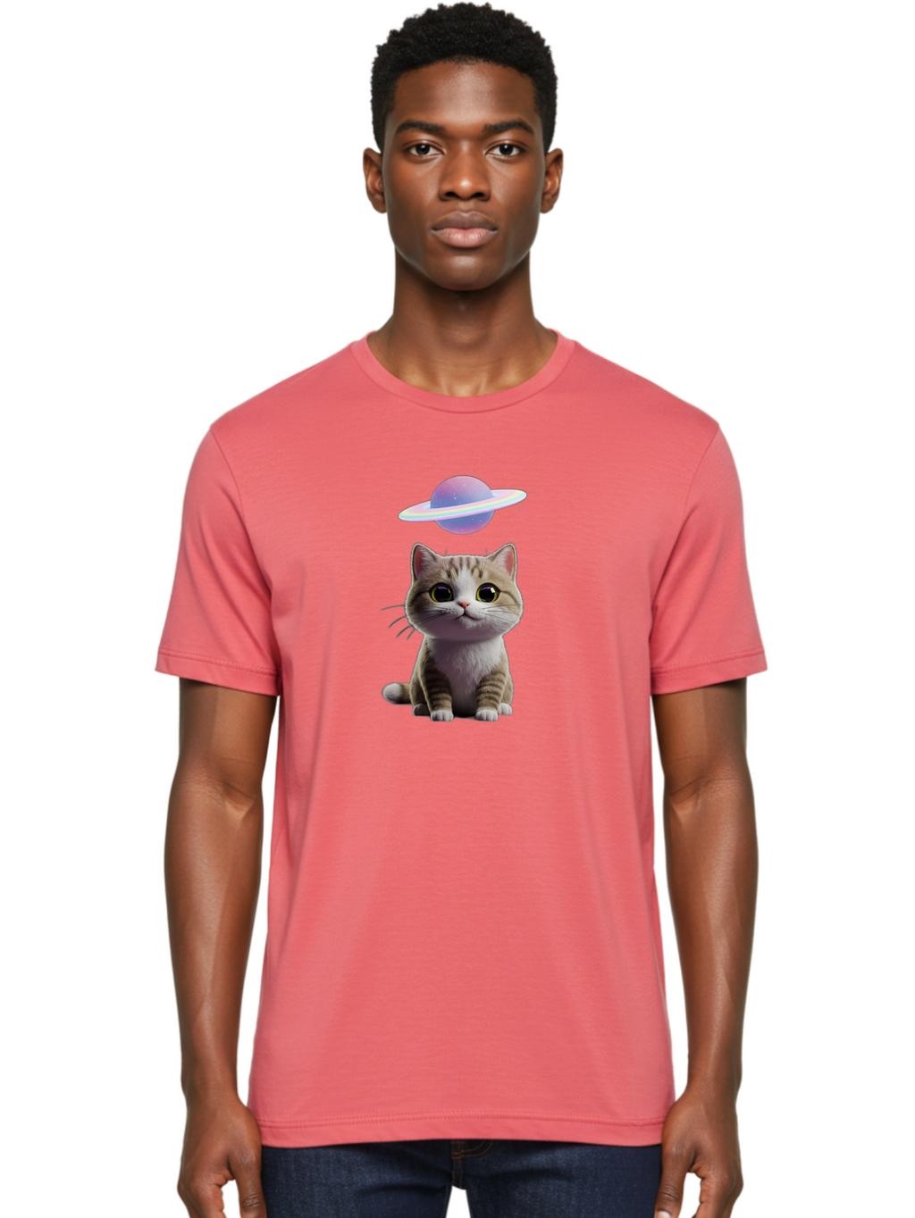 Cat-And-Saturn Men'S Graphic Tee, 100% Cotton, Comfortable Casual Summer Wear, Machine Washable, Vintage Camera, Old Camera, Antique Camera, Black Camera, Classic Photography, Photography Equipment, Nostalgic Device, Film Camera, Camera Art Bao193