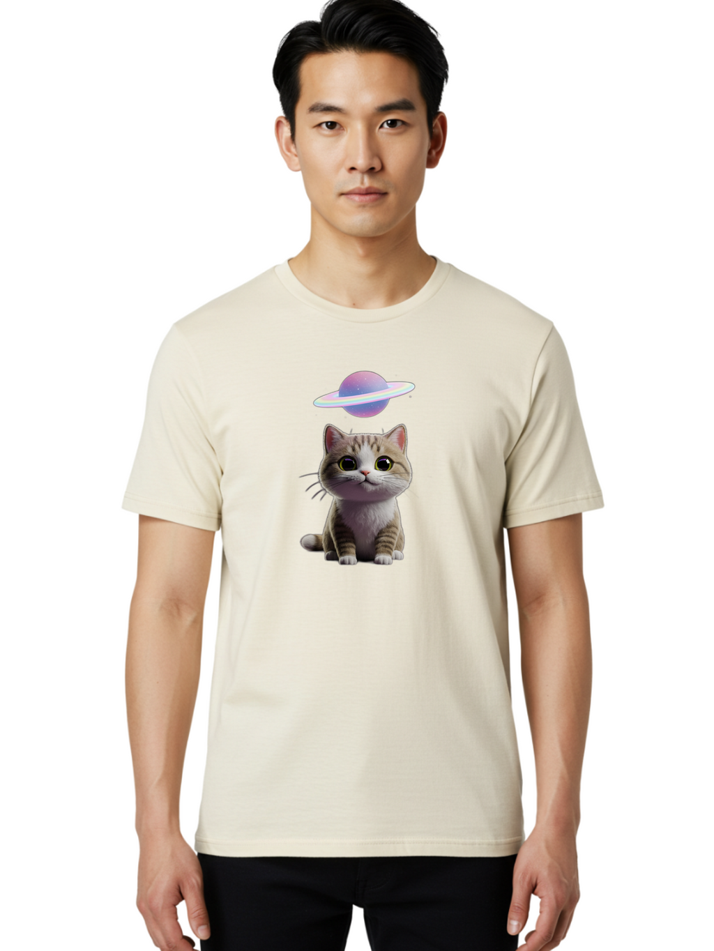 Cat-And-Saturn Men'S Graphic Tee, 100% Cotton, Comfortable Casual Summer Wear, Machine Washable, Vintage Camera, Old Camera, Antique Camera, Black Camera, Classic Photography, Photography Equipment, Nostalgic Device, Film Camera, Camera Art Bao193
