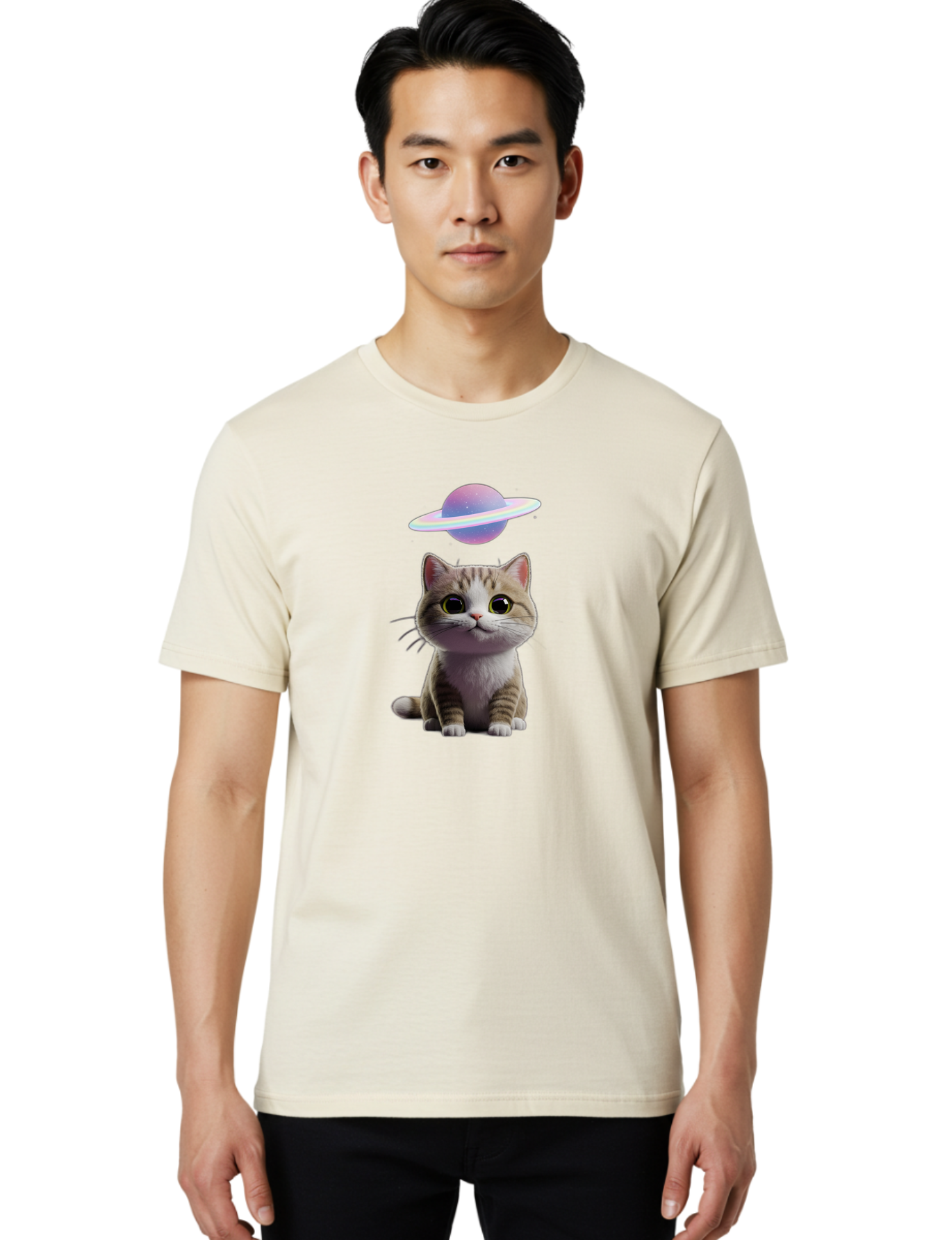 Cat-And-Saturn Men'S Graphic Tee, 100% Cotton, Comfortable Casual Summer Wear, Machine Washable, Vintage Camera, Old Camera, Antique Camera, Black Camera, Classic Photography, Photography Equipment, Nostalgic Device, Film Camera, Camera Art Bao193