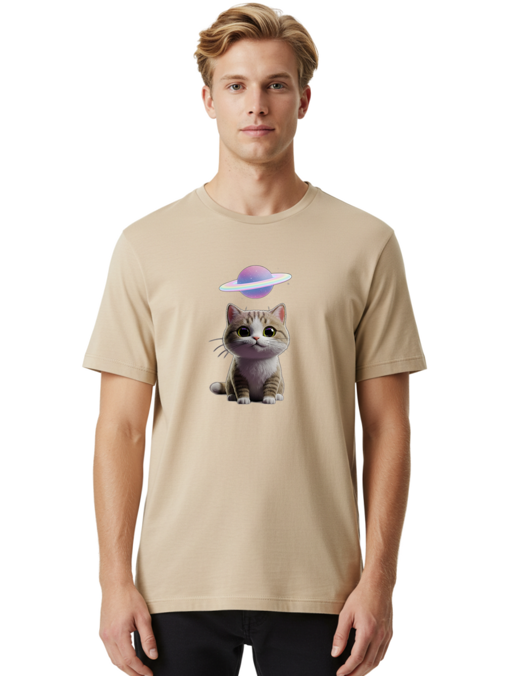 Cat-And-Saturn Men'S Graphic Tee, 100% Cotton, Comfortable Casual Summer Wear, Machine Washable, Vintage Camera, Old Camera, Antique Camera, Black Camera, Classic Photography, Photography Equipment, Nostalgic Device, Film Camera, Camera Art Bao193