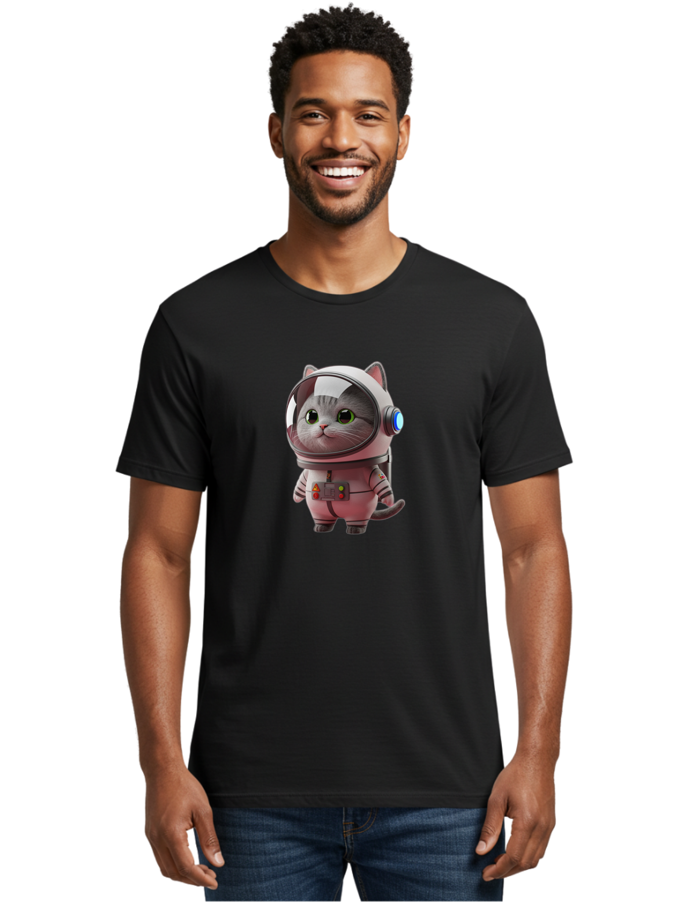 Cat-Astronaut Men'S Graphic Tee, 100% Cotton, Comfortable Casual Summer Wear, Machine Washable, Vintage Camera, Old Camera, Antique Camera, Black Camera, Classic Photography, Photography Equipment, Nostalgic Device, Film Camera, Camera Art Bao194