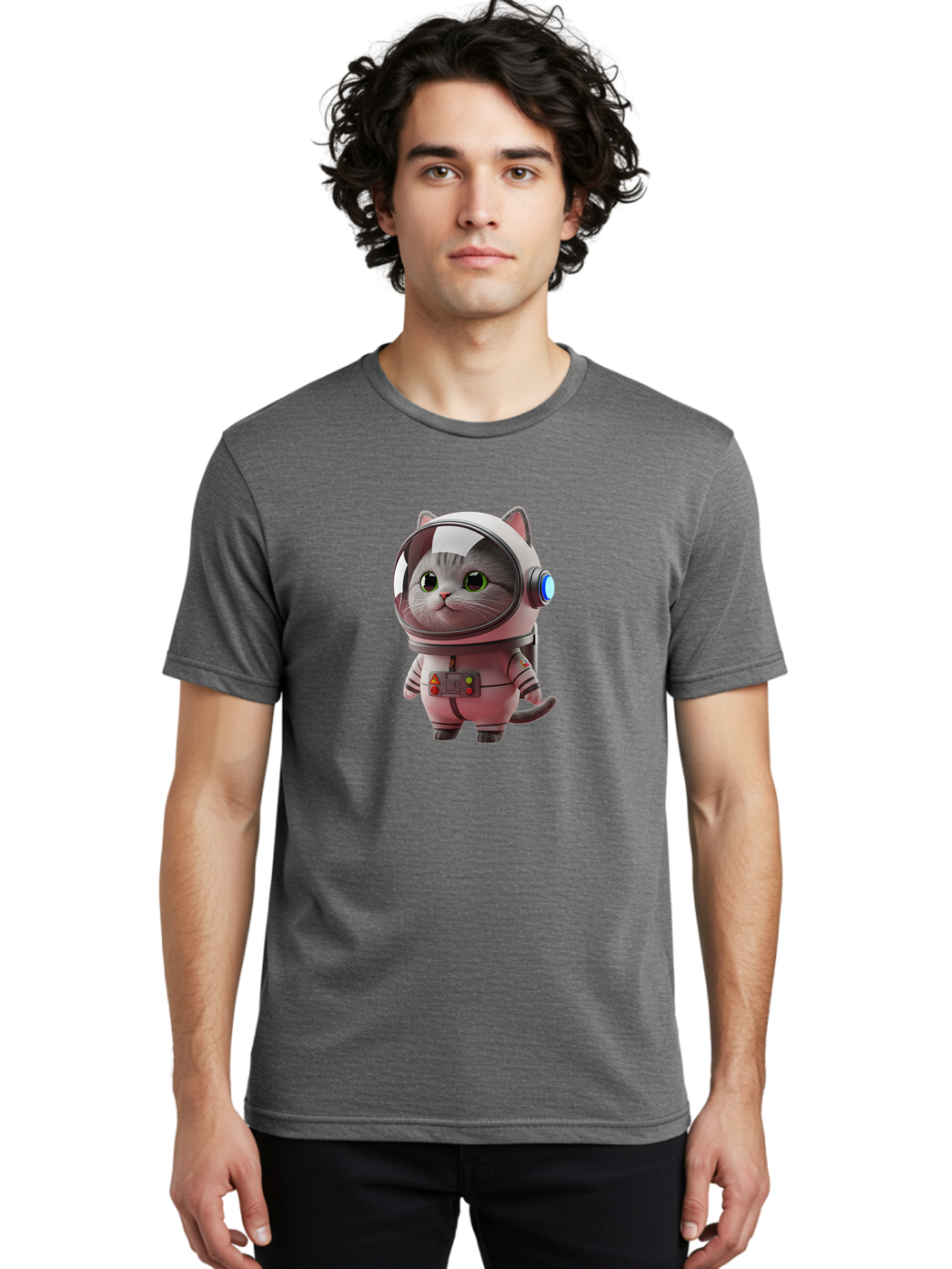 Cat-Astronaut Men'S Graphic Tee, 100% Cotton, Comfortable Casual Summer Wear, Machine Washable, Vintage Camera, Old Camera, Antique Camera, Black Camera, Classic Photography, Photography Equipment, Nostalgic Device, Film Camera, Camera Art Bao194