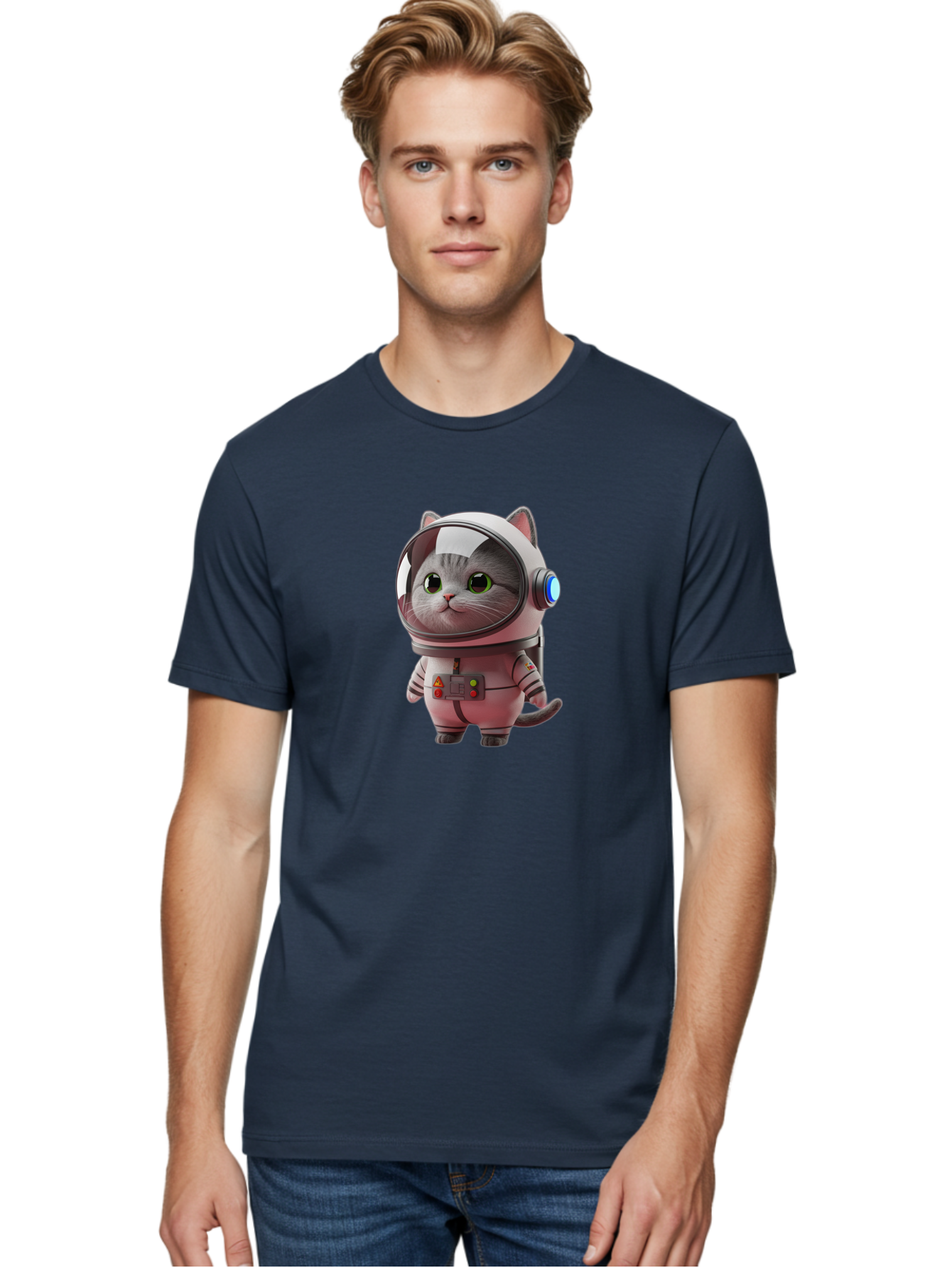 Cat-Astronaut Men'S Graphic Tee, 100% Cotton, Comfortable Casual Summer Wear, Machine Washable, Vintage Camera, Old Camera, Antique Camera, Black Camera, Classic Photography, Photography Equipment, Nostalgic Device, Film Camera, Camera Art Bao194