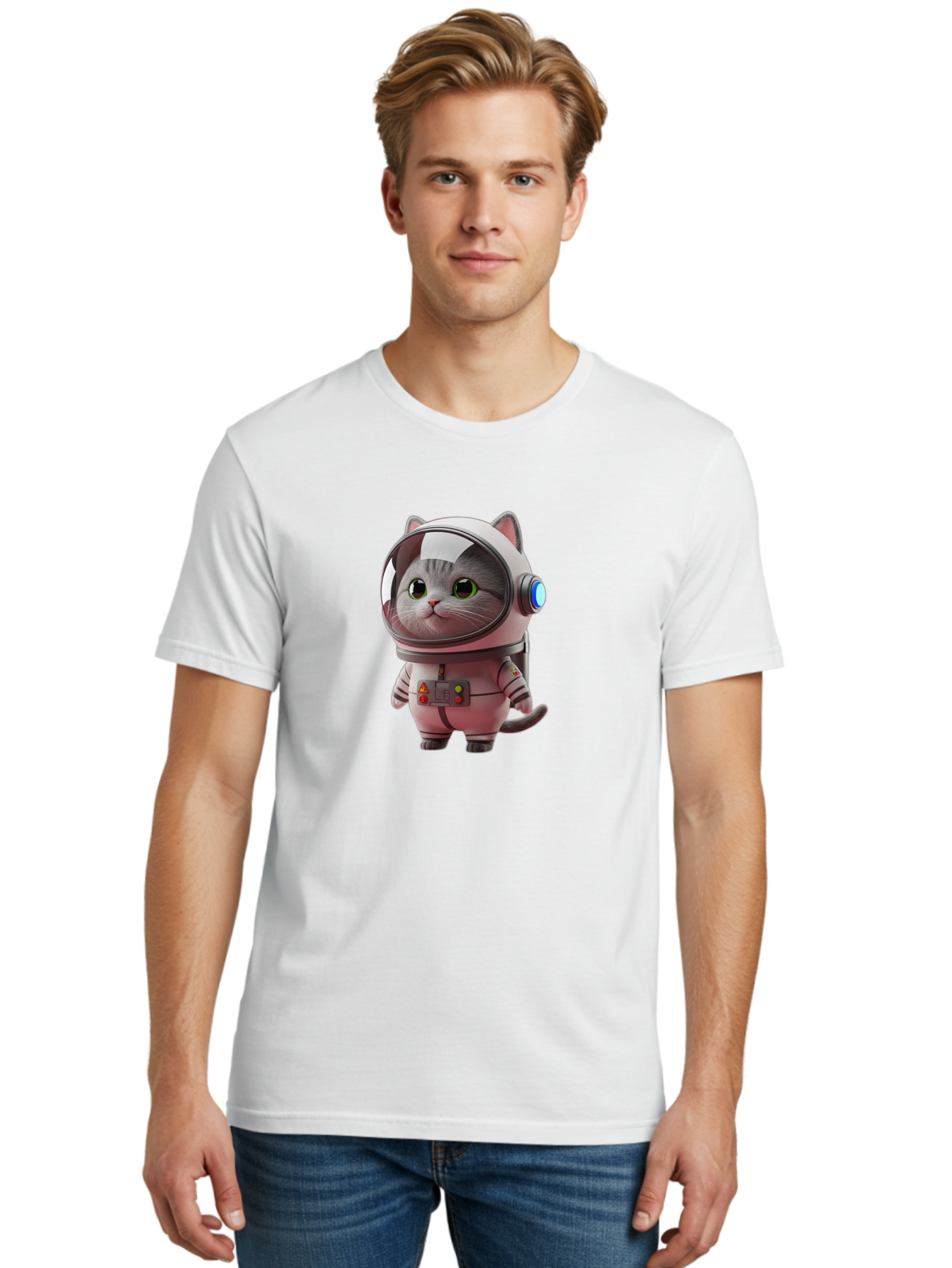 Cat-Astronaut Men'S Graphic Tee, 100% Cotton, Comfortable Casual Summer Wear, Machine Washable, Vintage Camera, Old Camera, Antique Camera, Black Camera, Classic Photography, Photography Equipment, Nostalgic Device, Film Camera, Camera Art Bao194