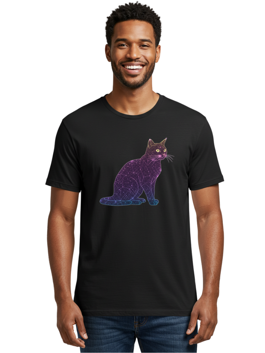 Cat-Constellation Men'S Graphic Tee, 100% Cotton, Comfortable Casual Summer Wear, Machine Washable, Vintage Camera, Old Camera, Antique Camera, Black Camera, Classic Photography, Photography Equipment, Nostalgic Device, Film Camera, Camera Art Bao195