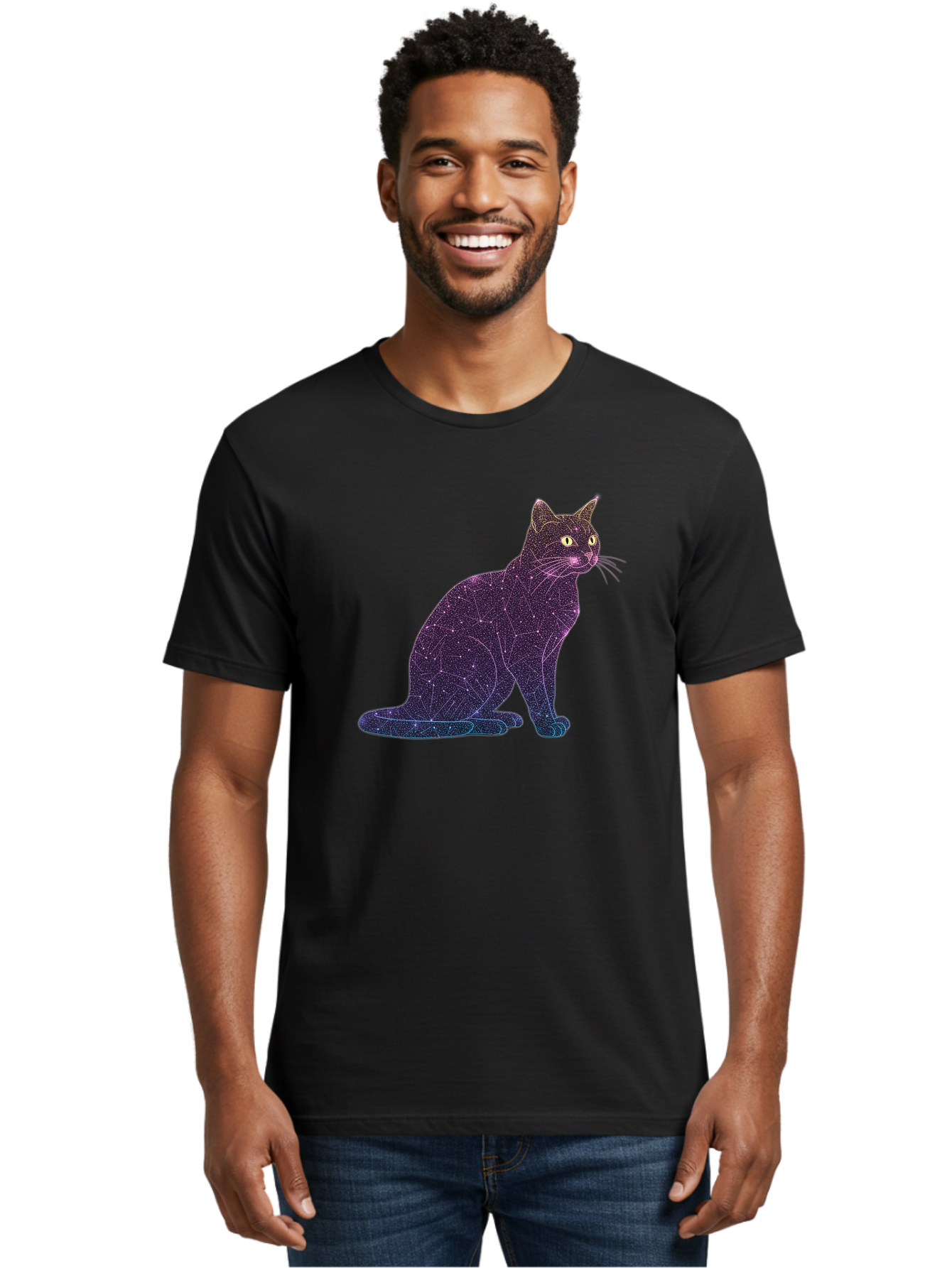 Cat-Constellation Men'S Graphic Tee, 100% Cotton, Comfortable Casual Summer Wear, Machine Washable, Vintage Camera, Old Camera, Antique Camera, Black Camera, Classic Photography, Photography Equipment, Nostalgic Device, Film Camera, Camera Art Bao195