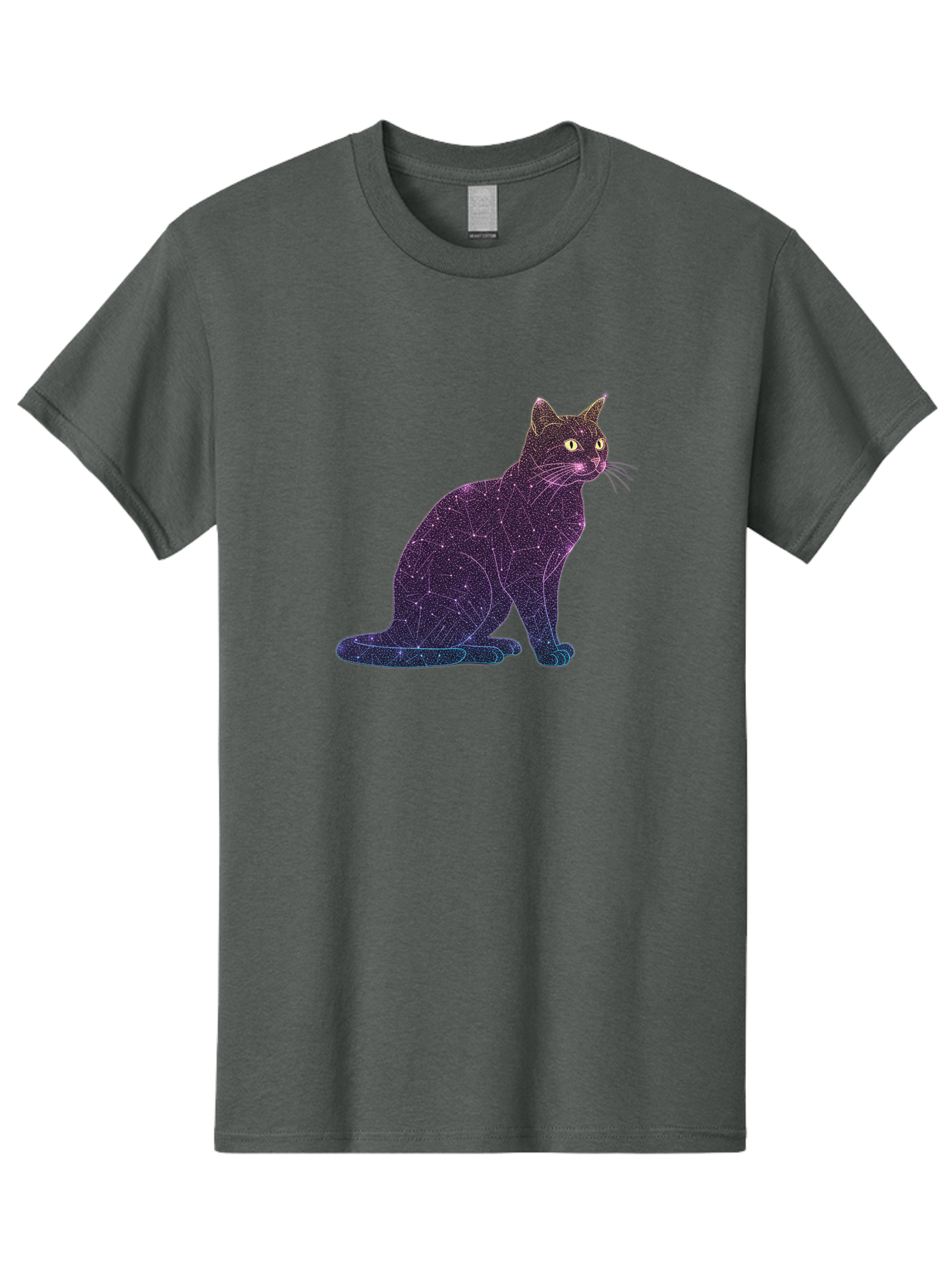 Cat-Constellation Men'S Graphic Tee, 100% Cotton, Comfortable Casual Summer Wear, Machine Washable, Vintage Camera, Old Camera, Antique Camera, Black Camera, Classic Photography, Photography Equipment, Nostalgic Device, Film Camera, Camera Art Bao195