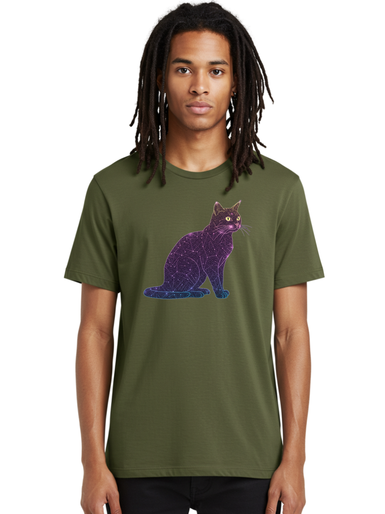 Cat-Constellation Men'S Graphic Tee, 100% Cotton, Comfortable Casual Summer Wear, Machine Washable, Vintage Camera, Old Camera, Antique Camera, Black Camera, Classic Photography, Photography Equipment, Nostalgic Device, Film Camera, Camera Art Bao195