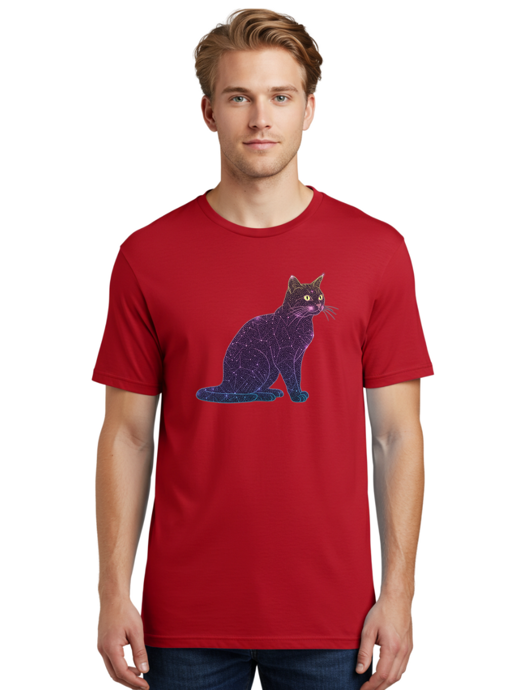 Cat-Constellation Men'S Graphic Tee, 100% Cotton, Comfortable Casual Summer Wear, Machine Washable, Vintage Camera, Old Camera, Antique Camera, Black Camera, Classic Photography, Photography Equipment, Nostalgic Device, Film Camera, Camera Art Bao195