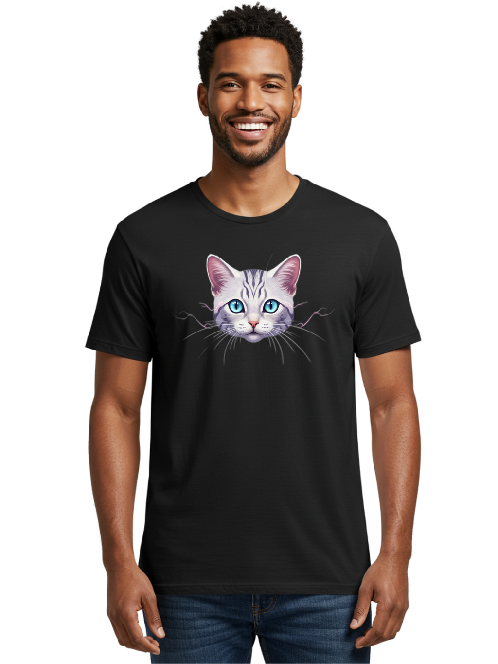 Cat-Face Men'S Graphic Tee, 100% Cotton, Comfortable Casual Summer Wear, Machine Washable, Vintage Camera, Old Camera, Antique Camera, Black Camera, Classic Photography, Photography Equipment, Nostalgic Device, Film Camera, Camera Art Bao196