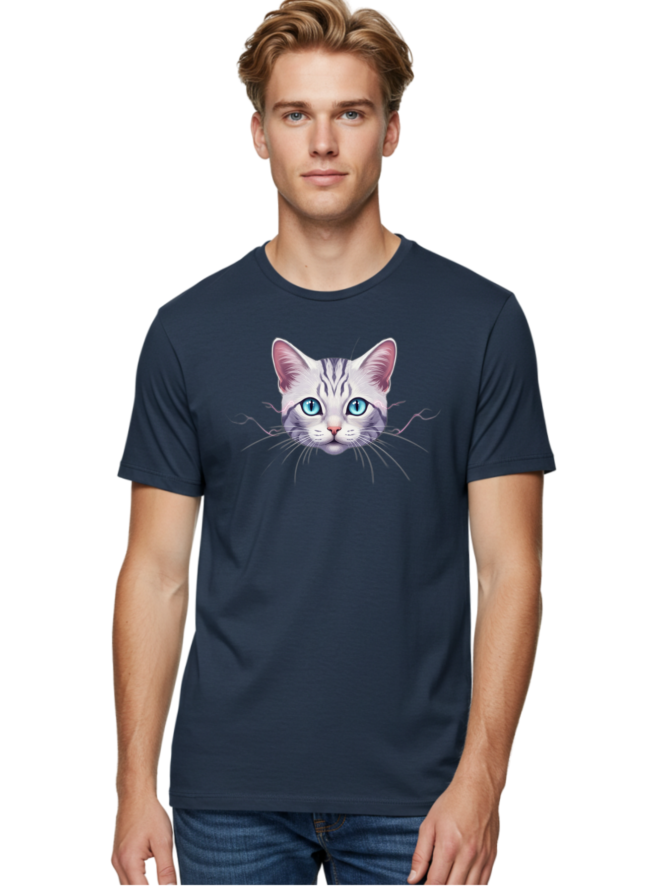 Cat-Face Men'S Graphic Tee, 100% Cotton, Comfortable Casual Summer Wear, Machine Washable, Vintage Camera, Old Camera, Antique Camera, Black Camera, Classic Photography, Photography Equipment, Nostalgic Device, Film Camera, Camera Art Bao196