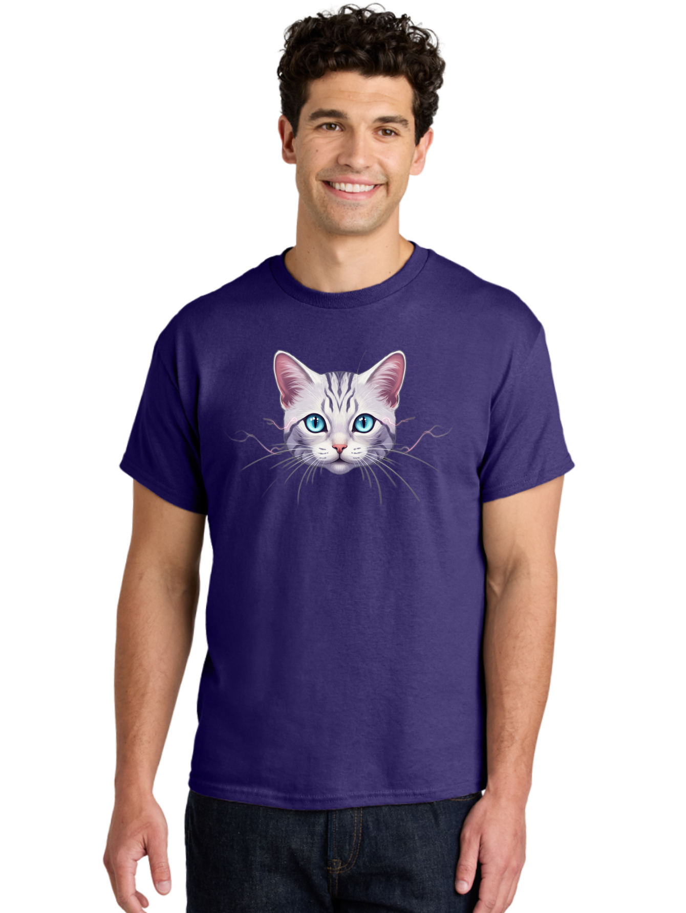 Cat-Face Men'S Graphic Tee, 100% Cotton, Comfortable Casual Summer Wear, Machine Washable, Vintage Camera, Old Camera, Antique Camera, Black Camera, Classic Photography, Photography Equipment, Nostalgic Device, Film Camera, Camera Art Bao196